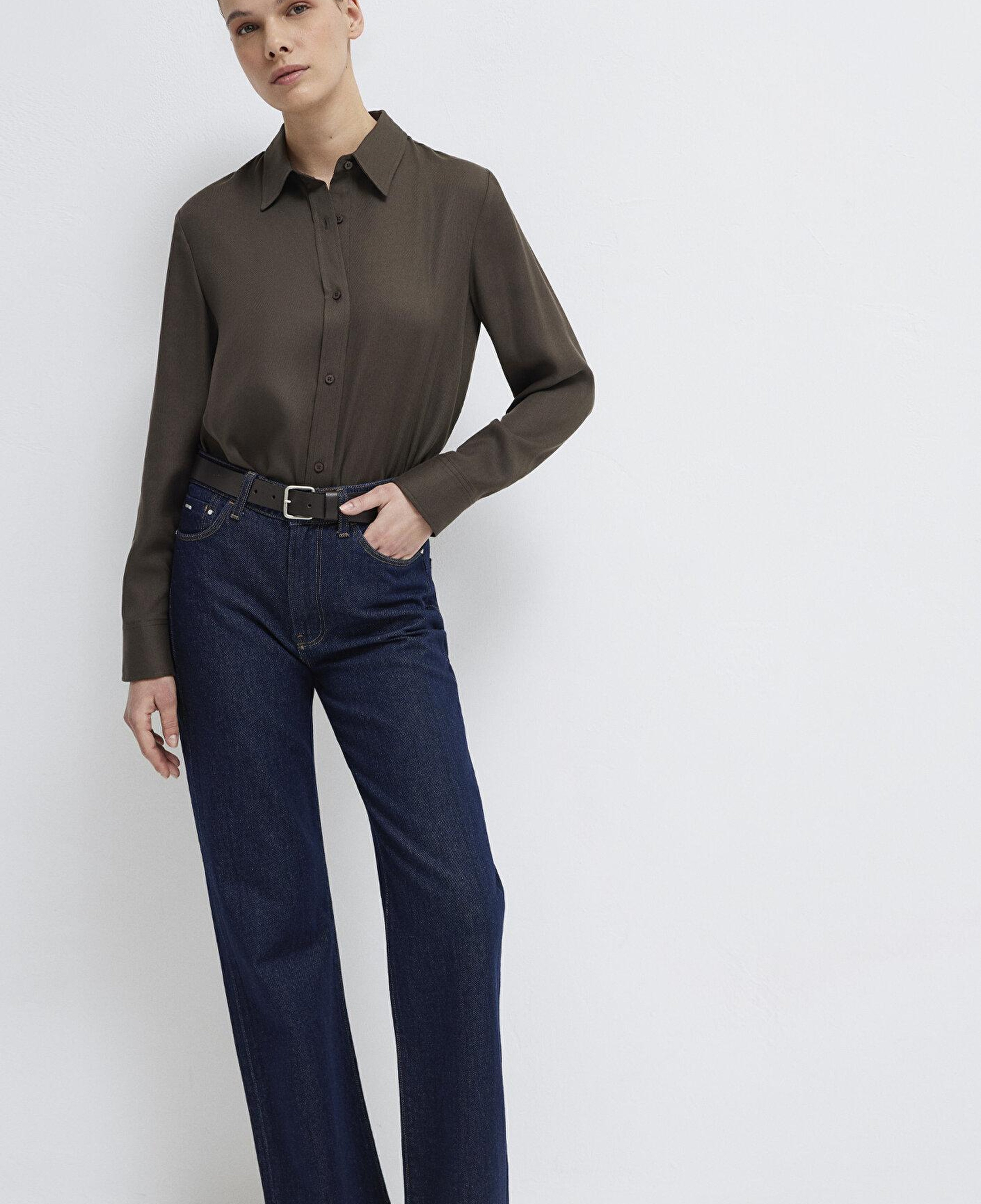 Mavi Haki (TENCEL™) Liyosel Gömlek Regular Fit / Normal Kesim 1211506-71603