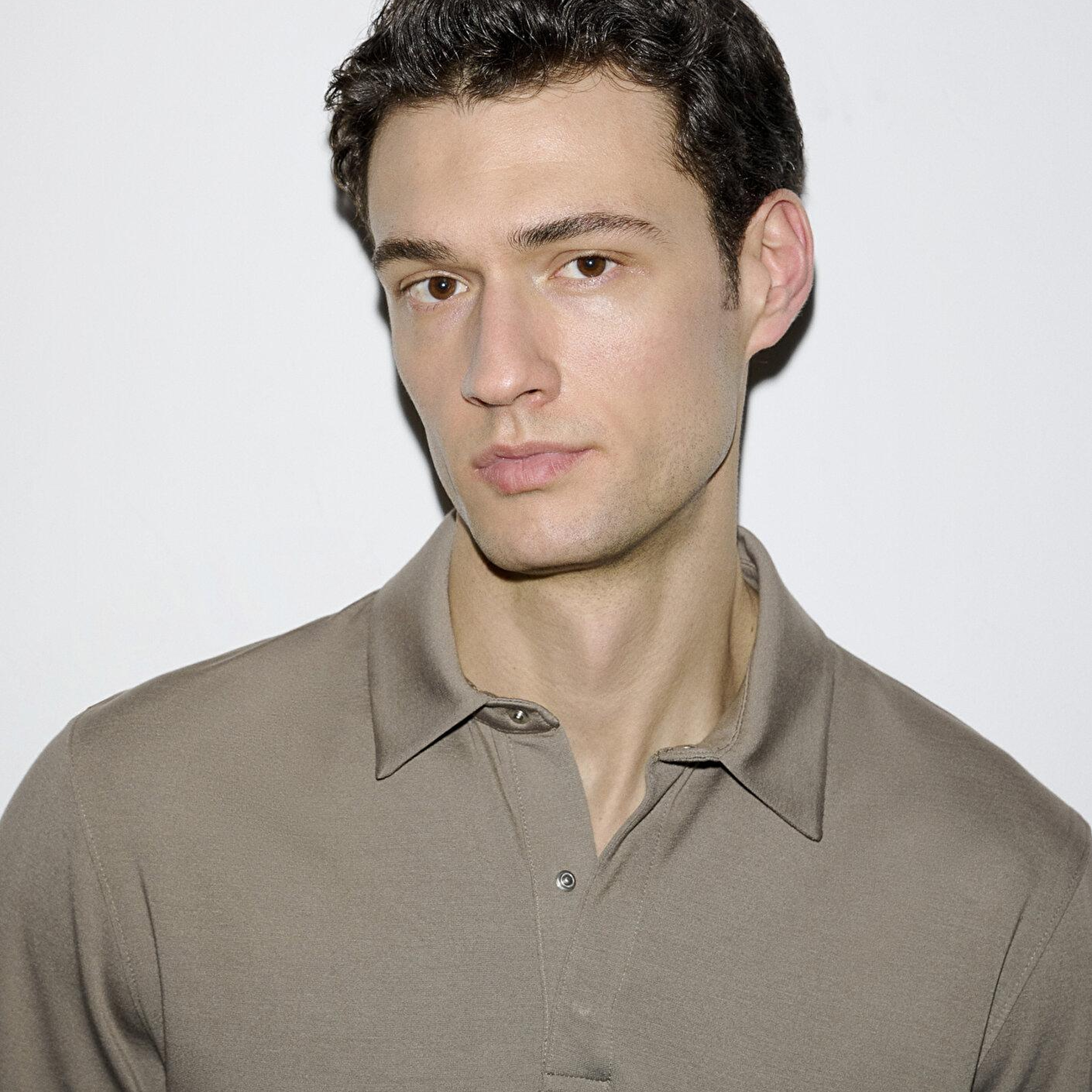 Mavi Hafif ve Esnek Kahverengi Travel Polo Tişört Regular Fit / Normal Kesim 0613225-70352