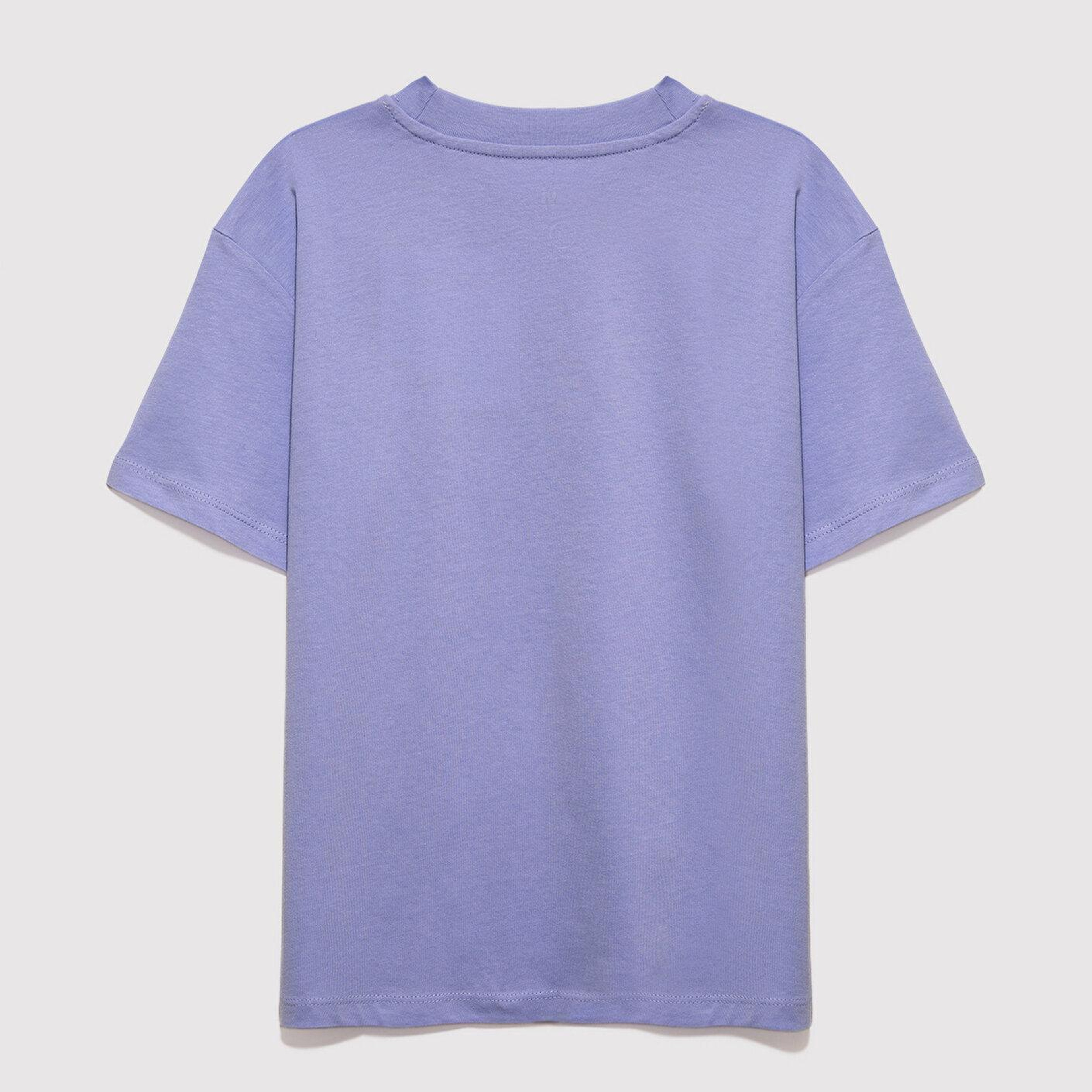 Mavi Mavi Baskılı Mor Tişört Loose Fit / Bol Rahat Kesim 7610467-70545