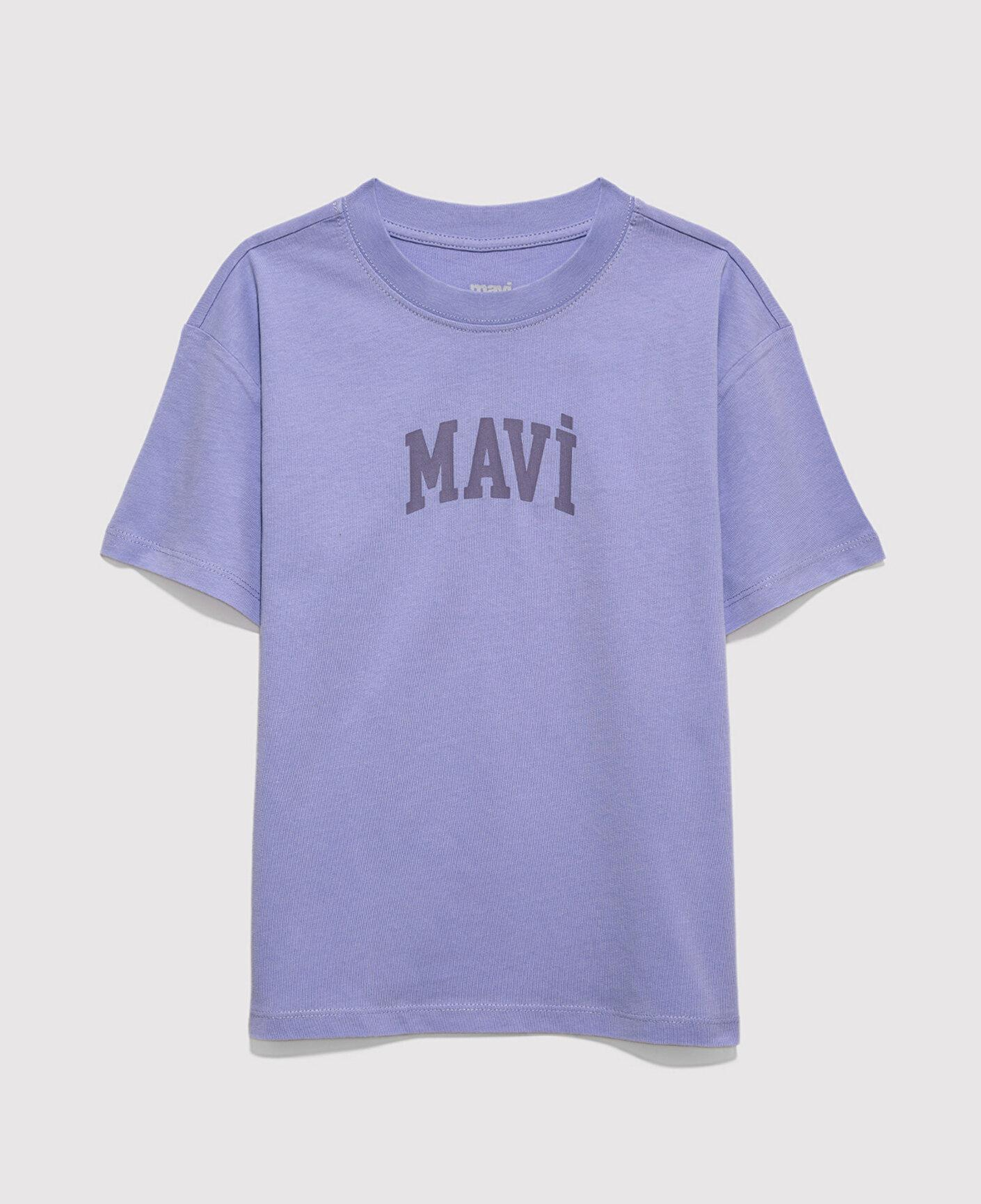 Mavi Mavi Baskılı Mor Tişört Loose Fit / Bol Rahat Kesim 7610467-70545