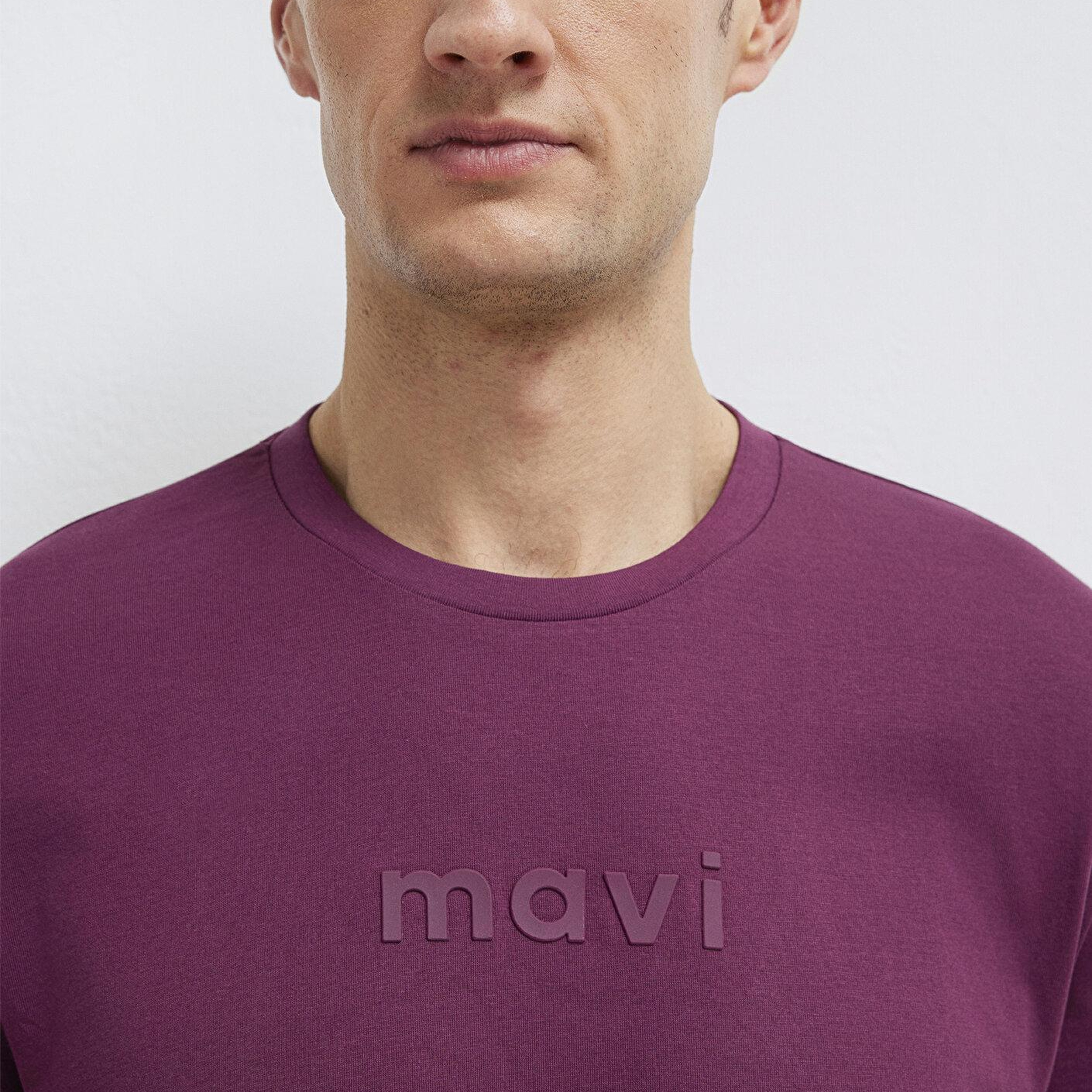 Mavi Mavi Logo Baskılı Mor Tişört Regular Fit / Normal Kesim 0612732-70670