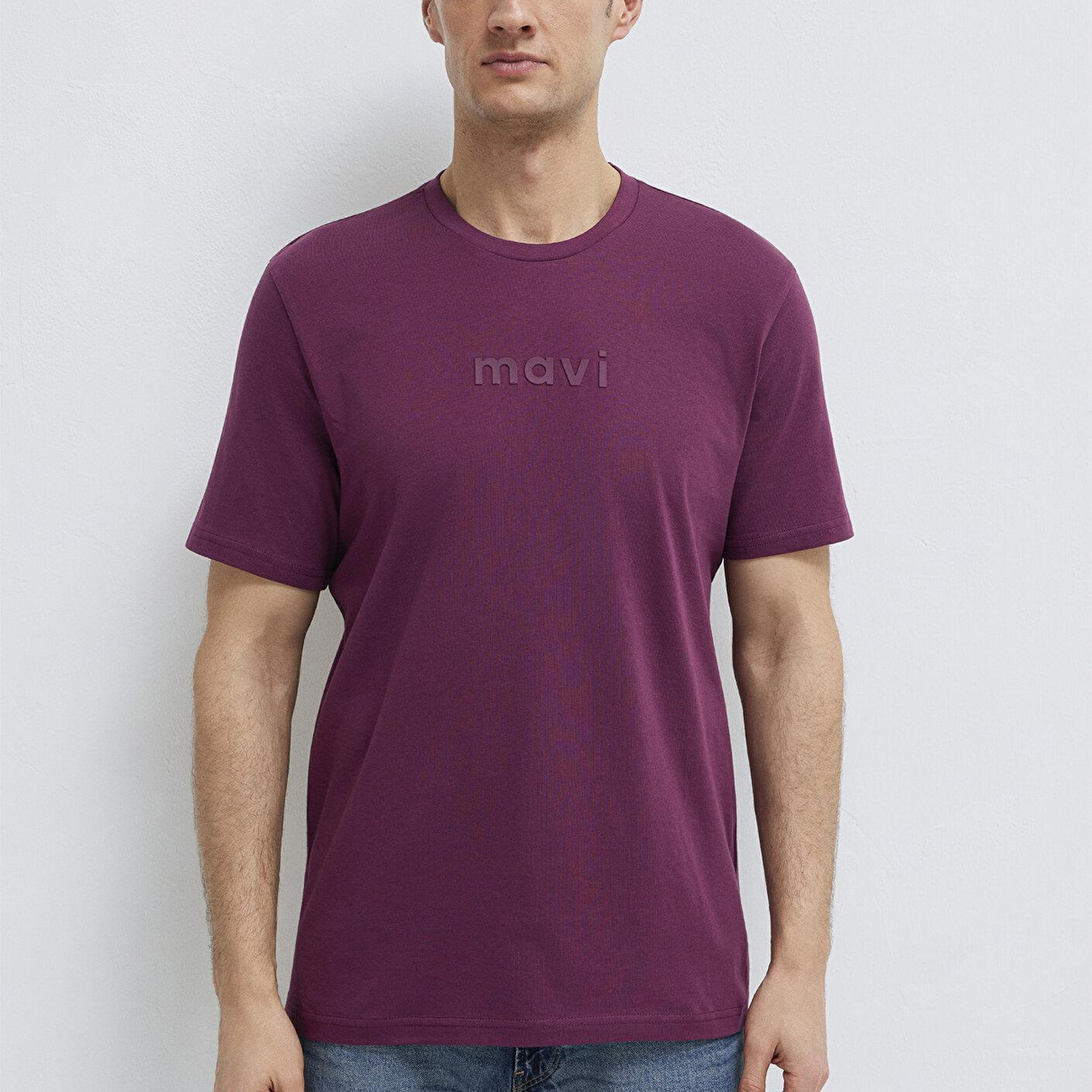 Mavi Mavi Logo Baskılı Mor Tişört Regular Fit / Normal Kesim 0612732-70670