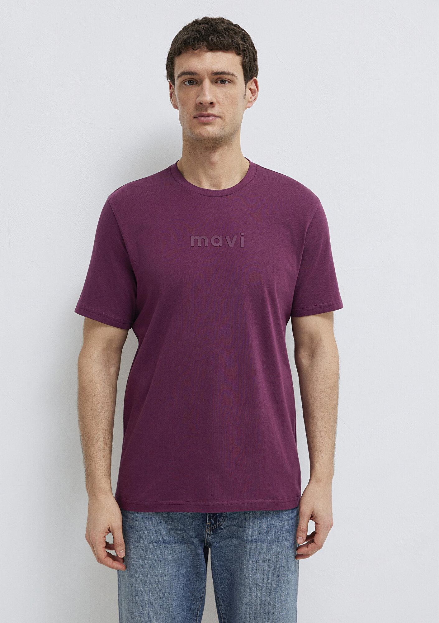 Mavi Mavi Logo Baskılı Mor Tişört Regular Fit / Normal Kesim 0612732-70670