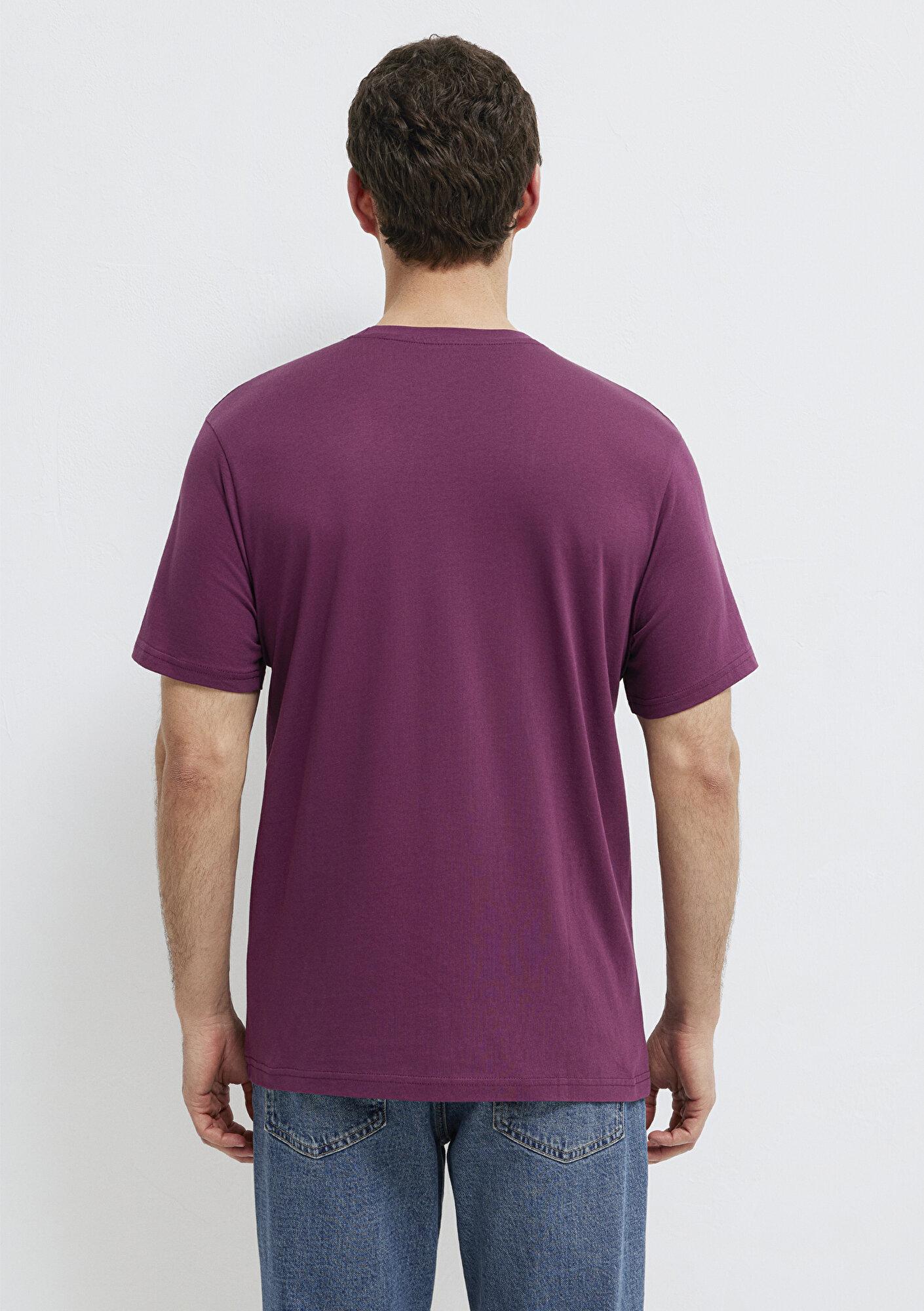 Mavi Mavi Logo Baskılı Mor Tişört Regular Fit / Normal Kesim 0612732-70670