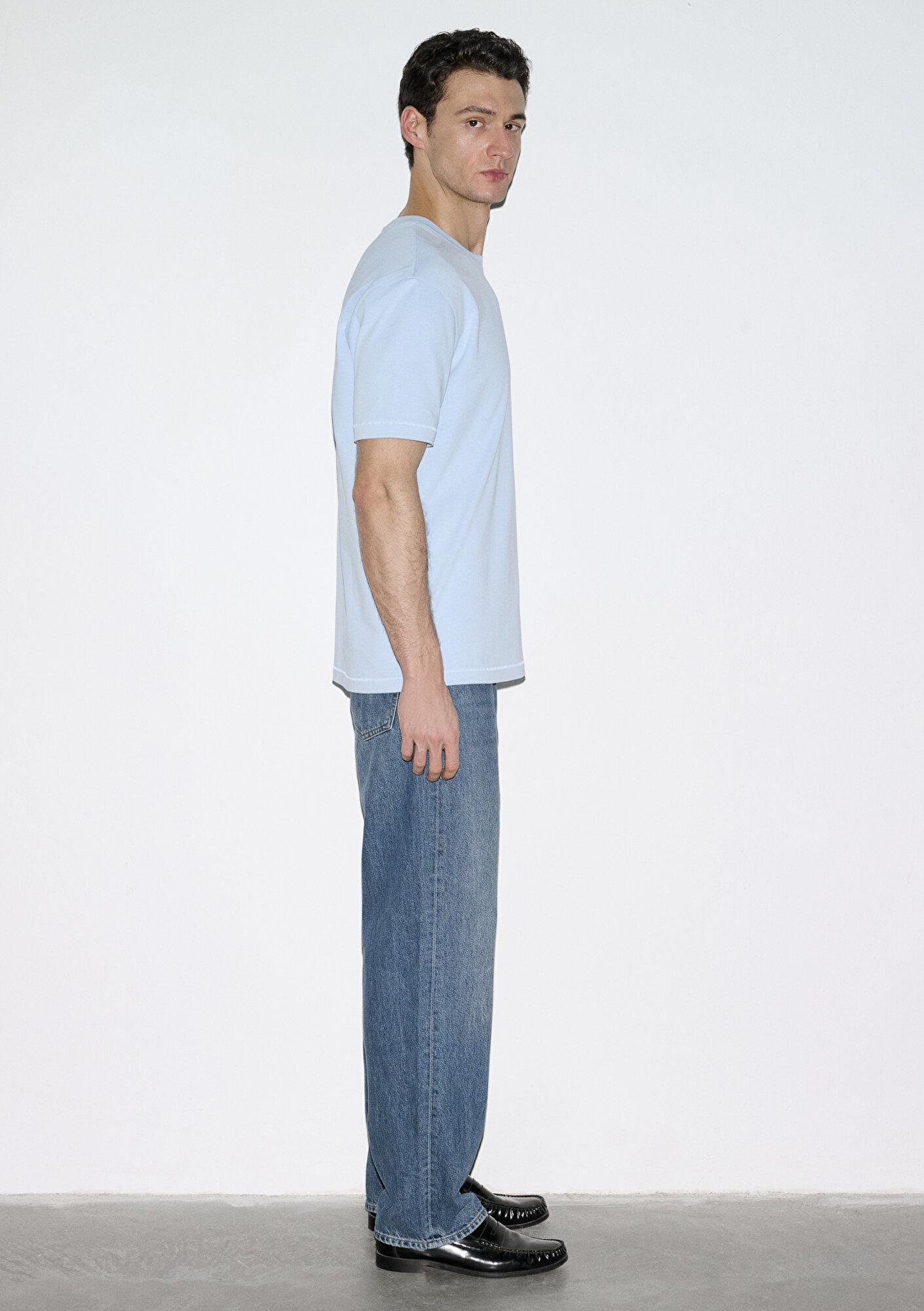 Mavi Mavi Basic Tişört Loose Fit / Bol Rahat Kesim 0612269-70813