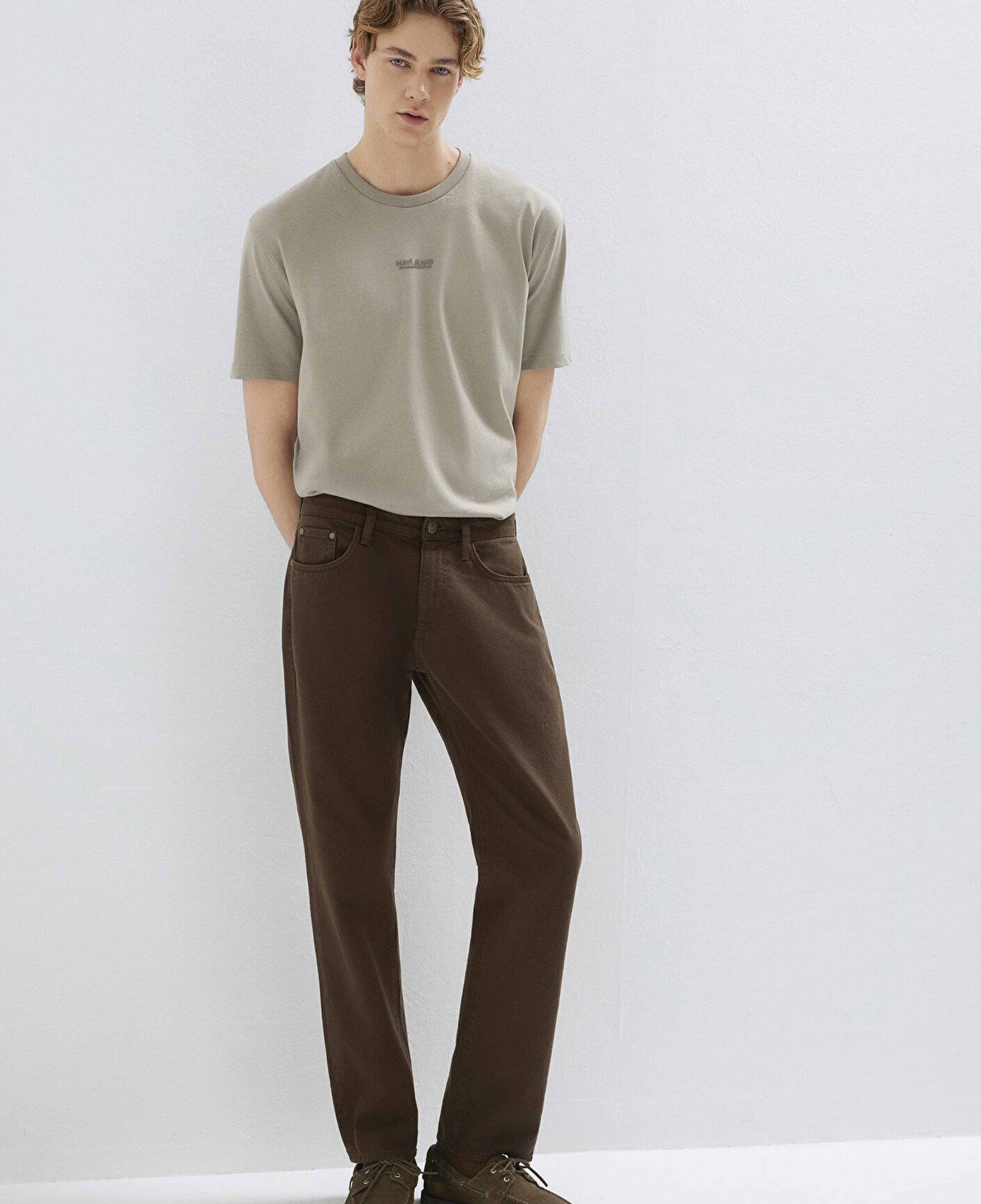 Mavi Lisbon Kahverengi Gabardin Pantolon 0010039-A2797