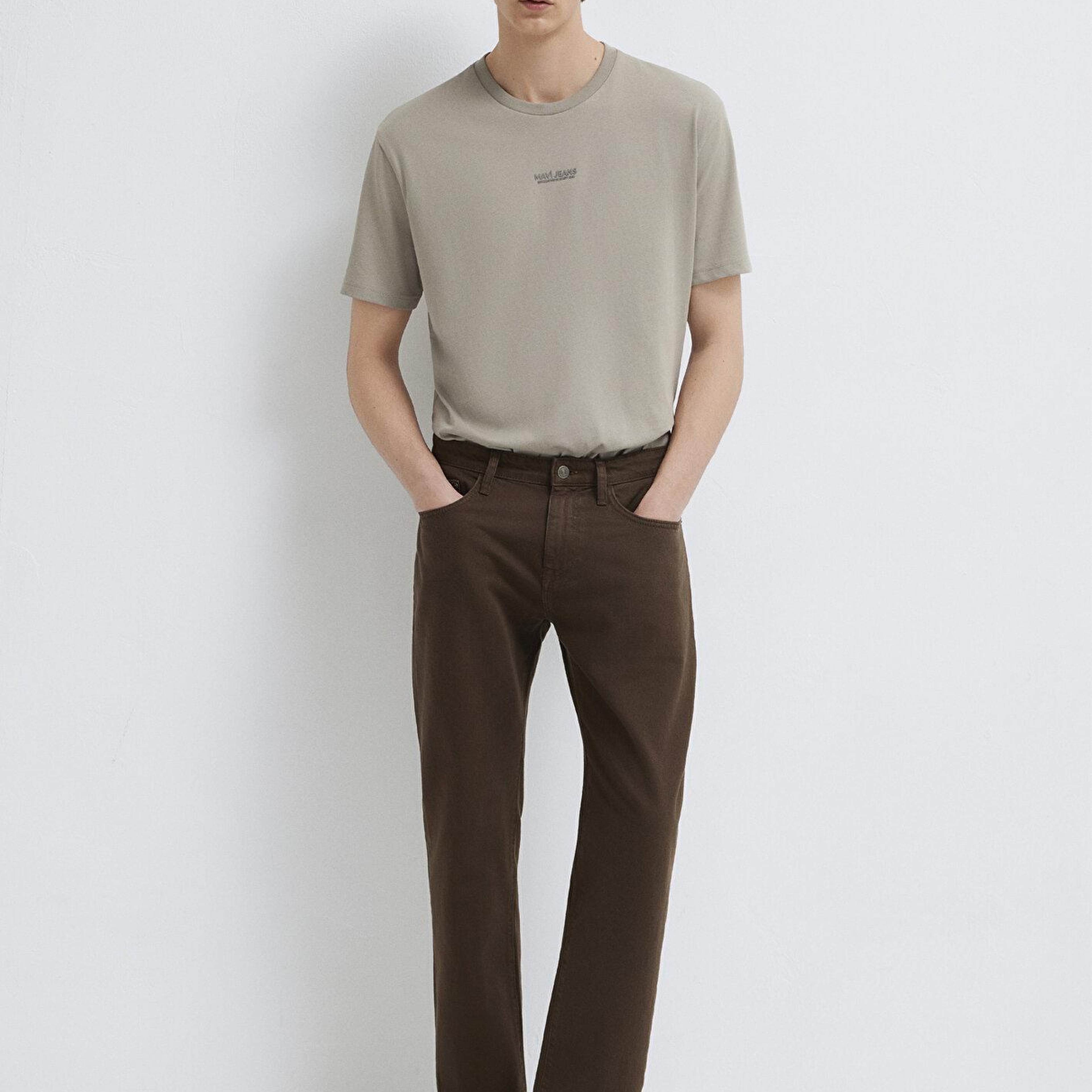 Mavi Lisbon Kahverengi Gabardin Pantolon 0010039-A2797