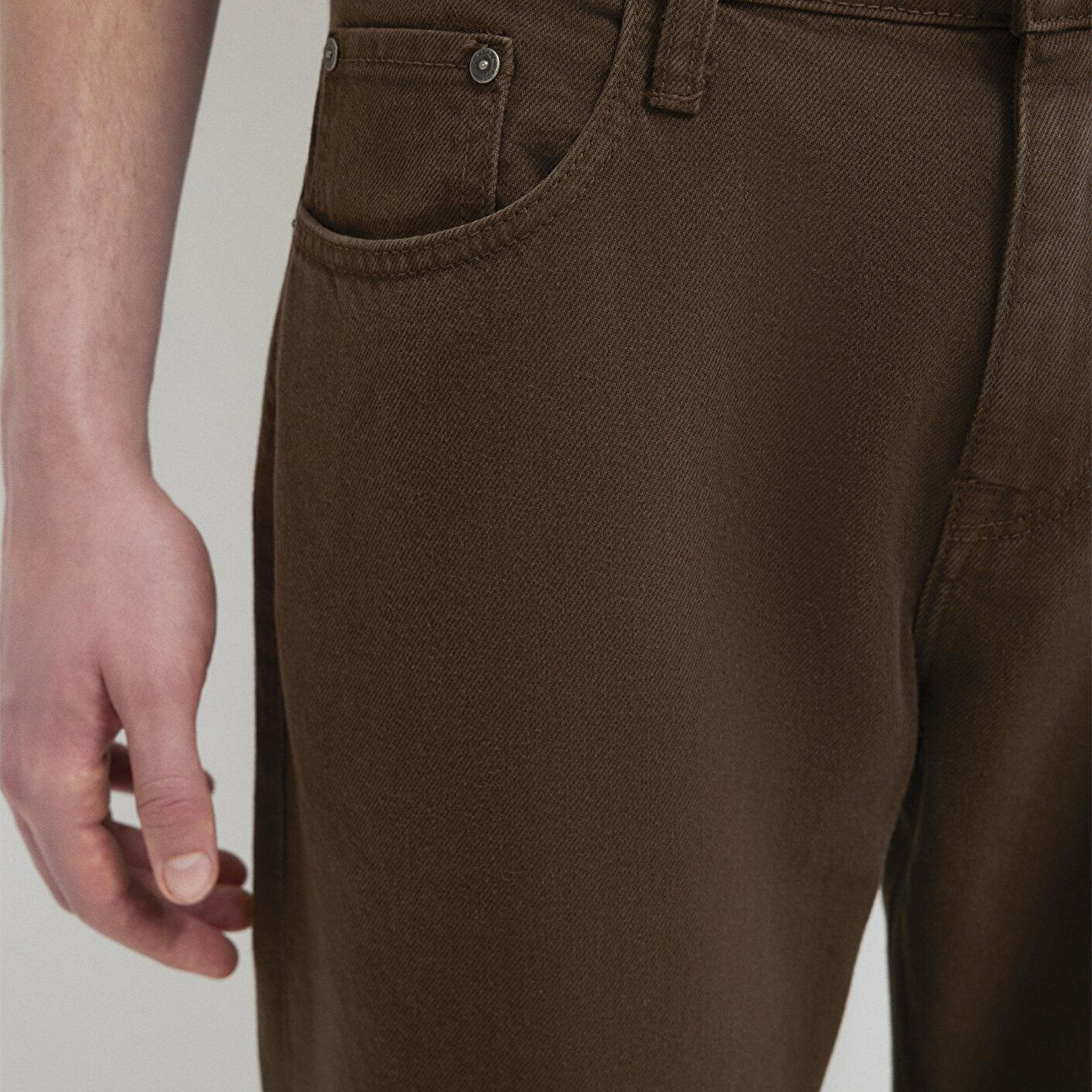 Mavi Lisbon Kahverengi Gabardin Pantolon 0010039-A2797