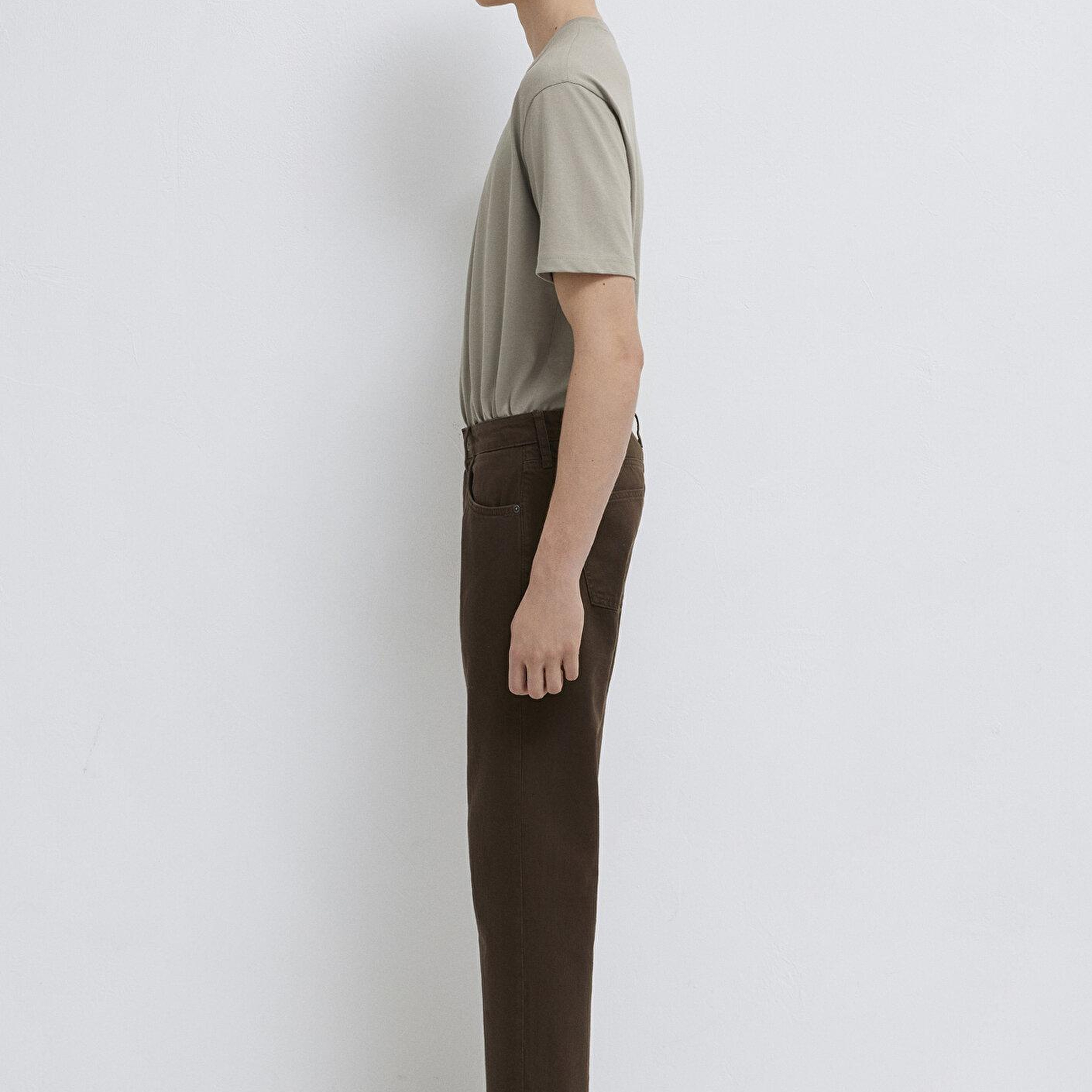 Mavi Lisbon Kahverengi Gabardin Pantolon 0010039-A2797