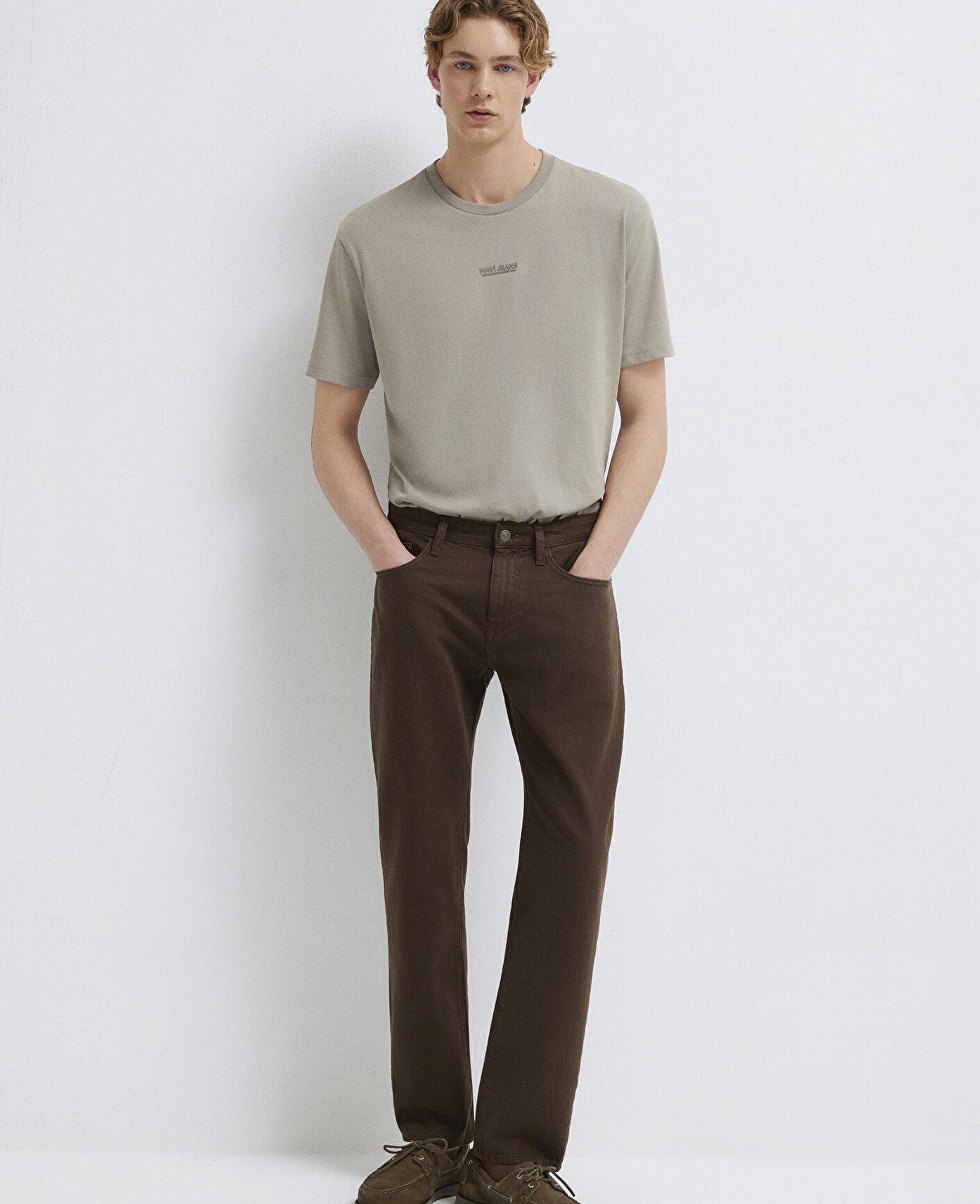 Mavi Lisbon Kahverengi Gabardin Pantolon 0010039-A2797