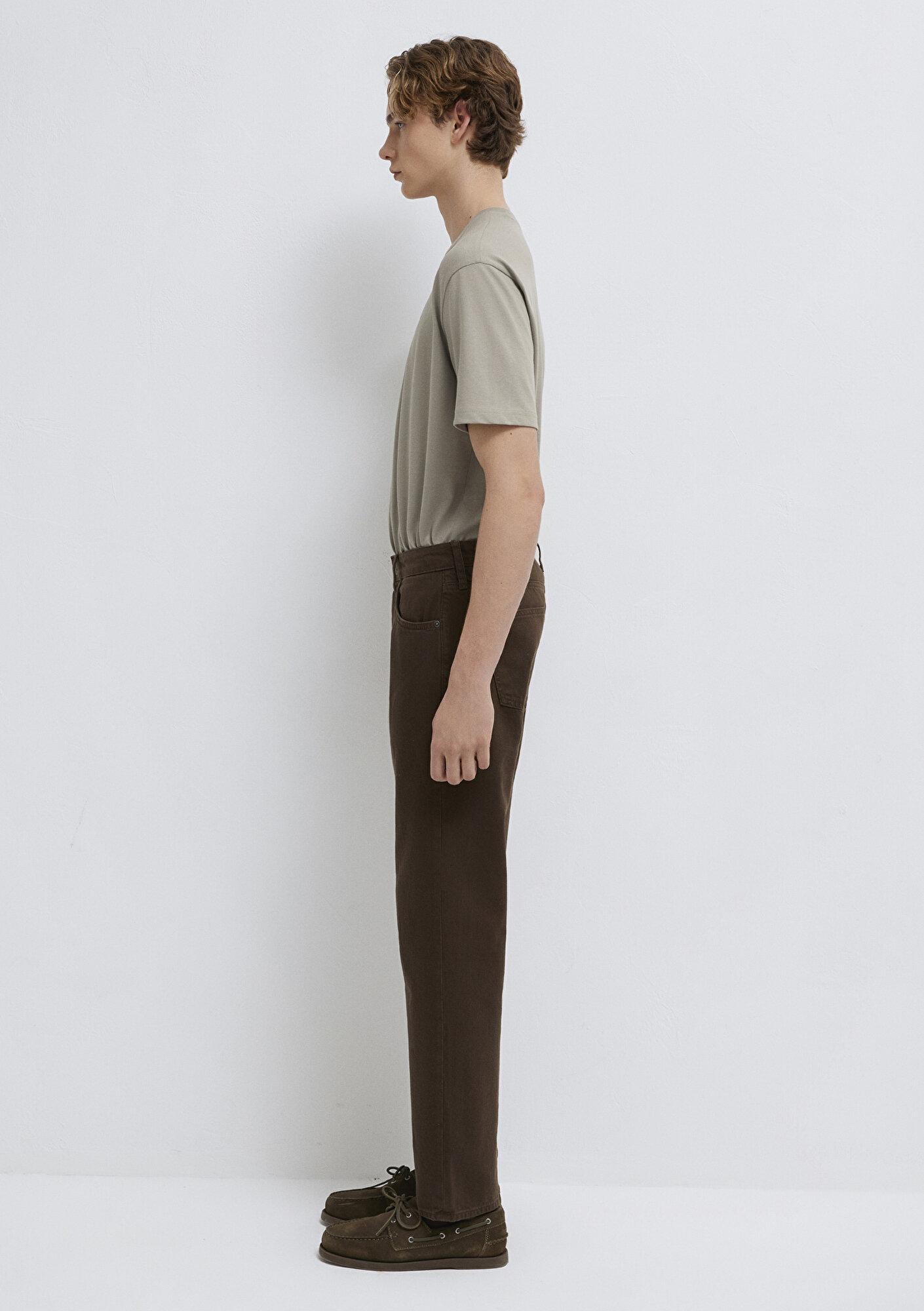 Mavi Lisbon Kahverengi Gabardin Pantolon 0010039-A2797