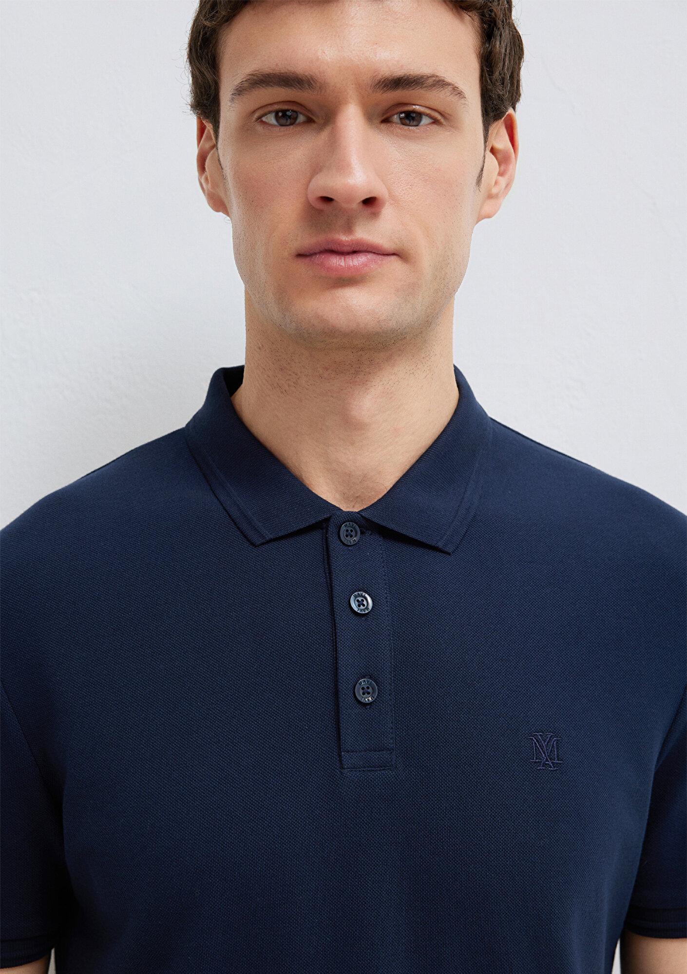 Mavi Lacivert Polo Tişört Slim Fit / Dar Kesim 064946-70490