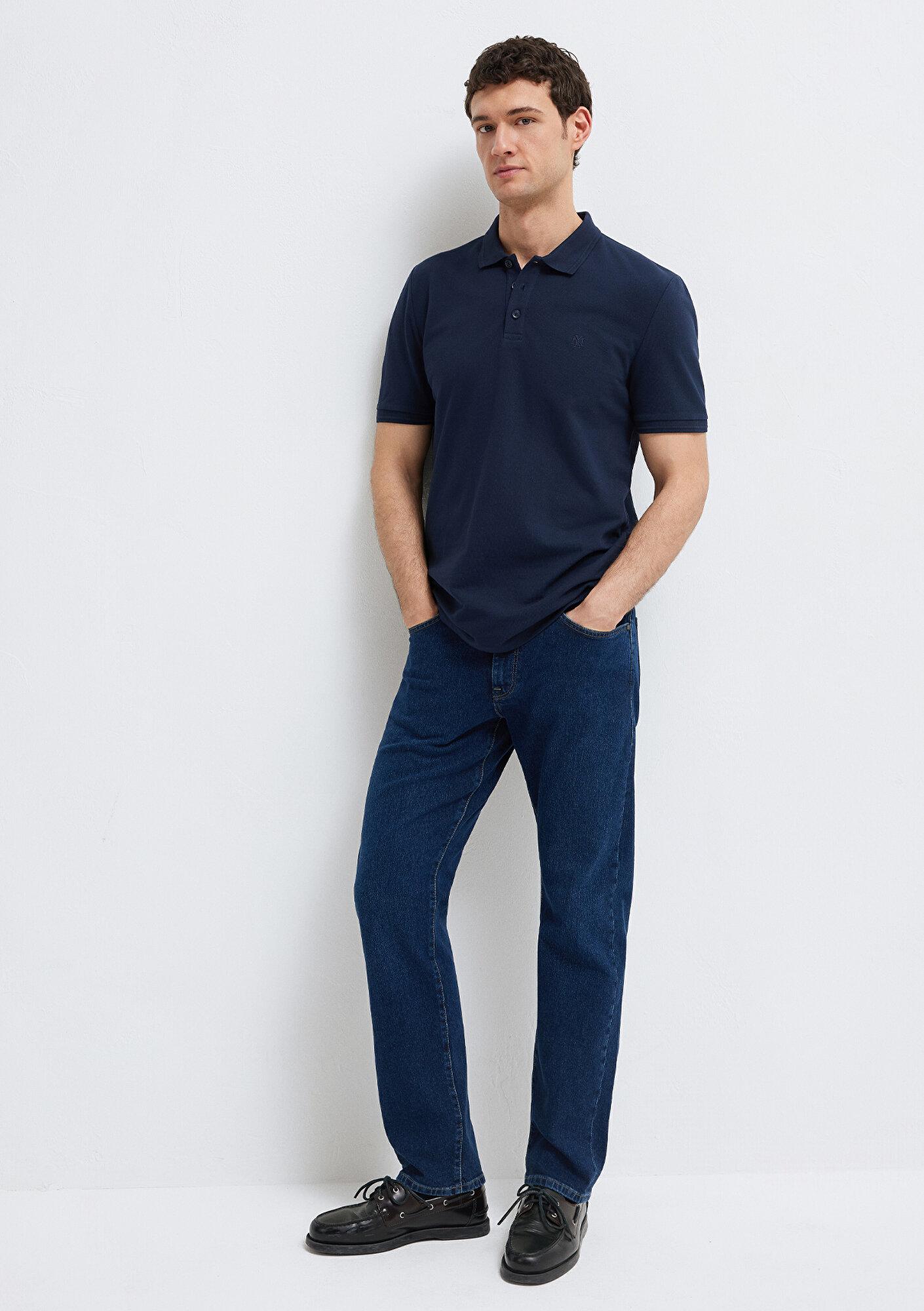 Mavi Lacivert Polo Tişört Slim Fit / Dar Kesim 064946-70490