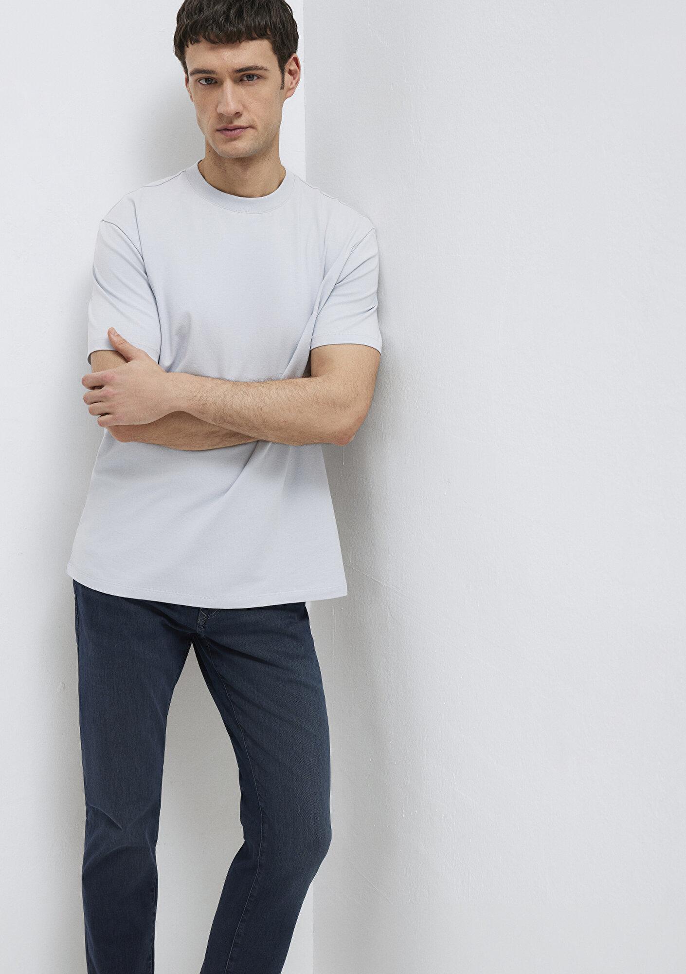 Mavi Açık Mavi Basic Tişört Loose Fit / Bol Rahat Kesim 0613199-70802