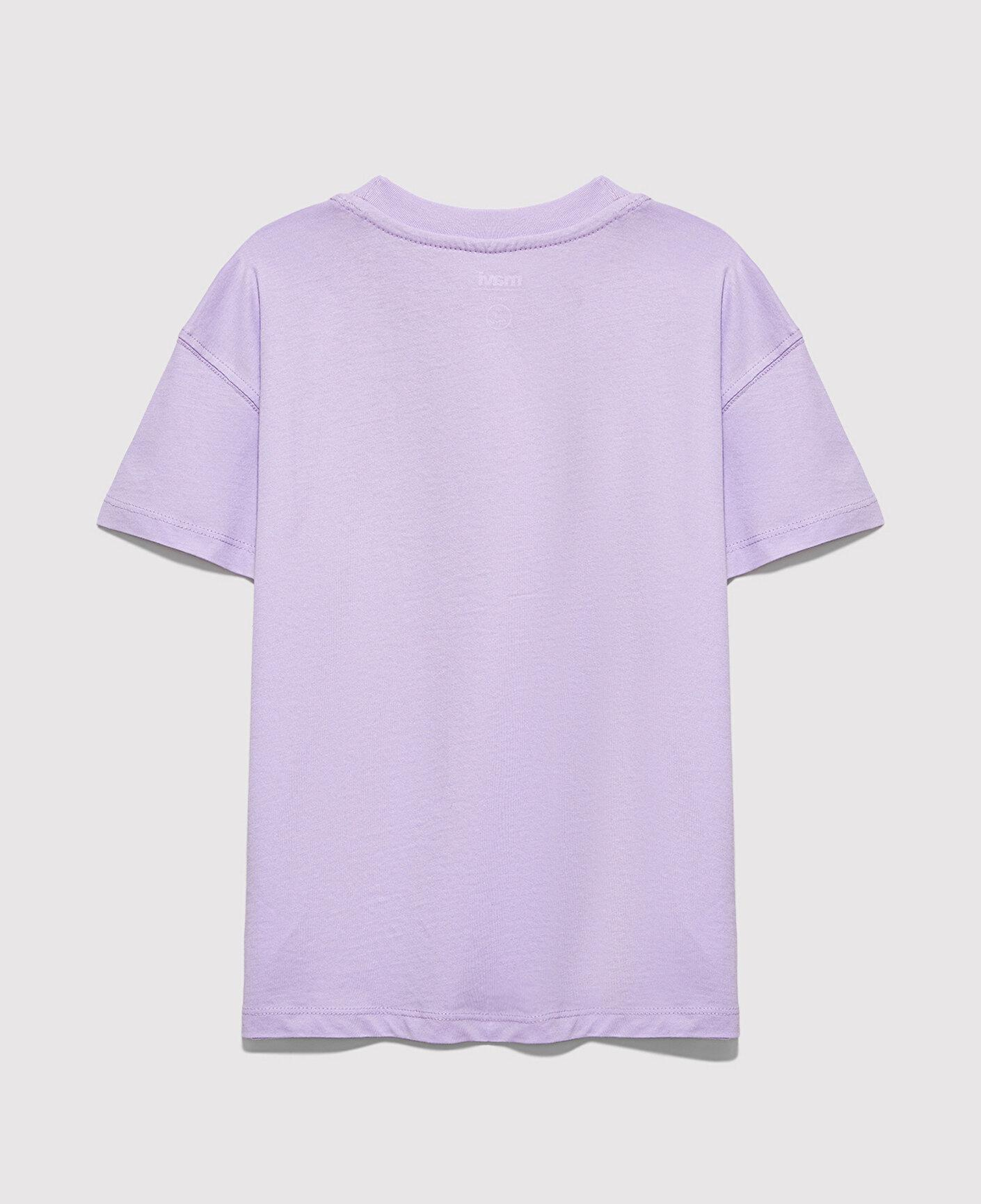 Mavi MJ Logo Baskılı Mor Tişört Loose Fit / Bol Rahat Kesim 7610431-70519