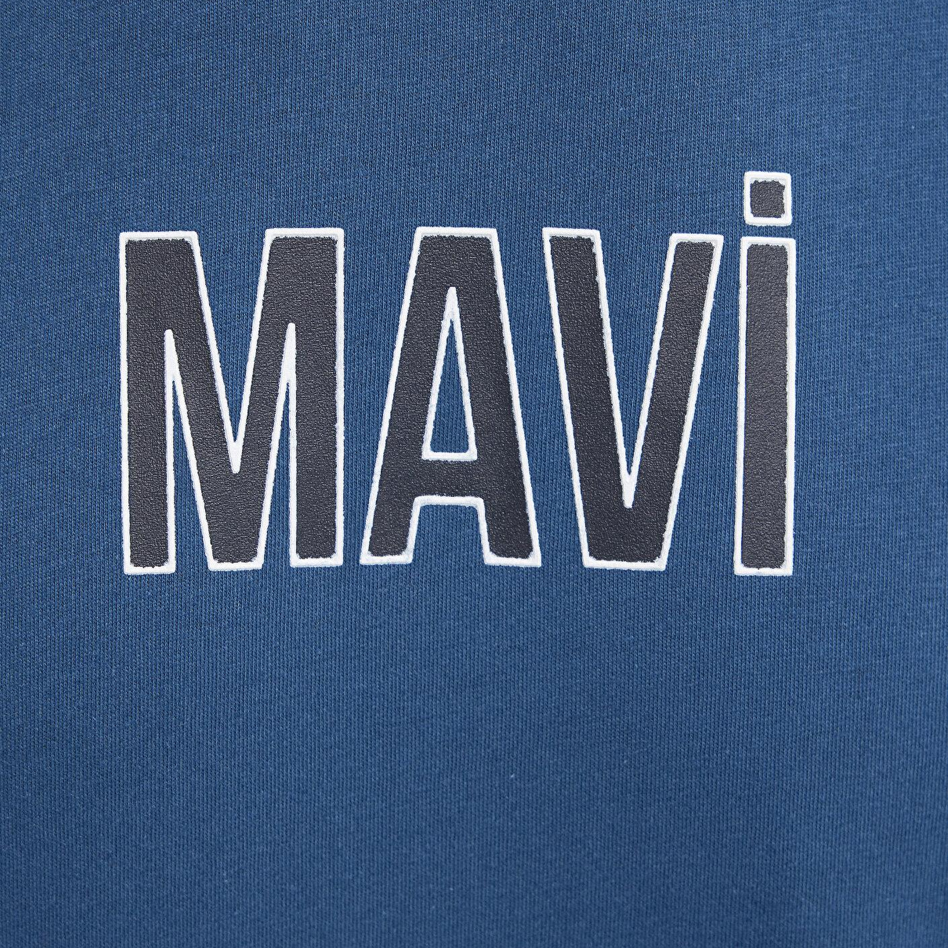 Mavi Mavi Logo Baskılı Mavi Tişört Regular Fit / Normal Kesim 0613186-70764