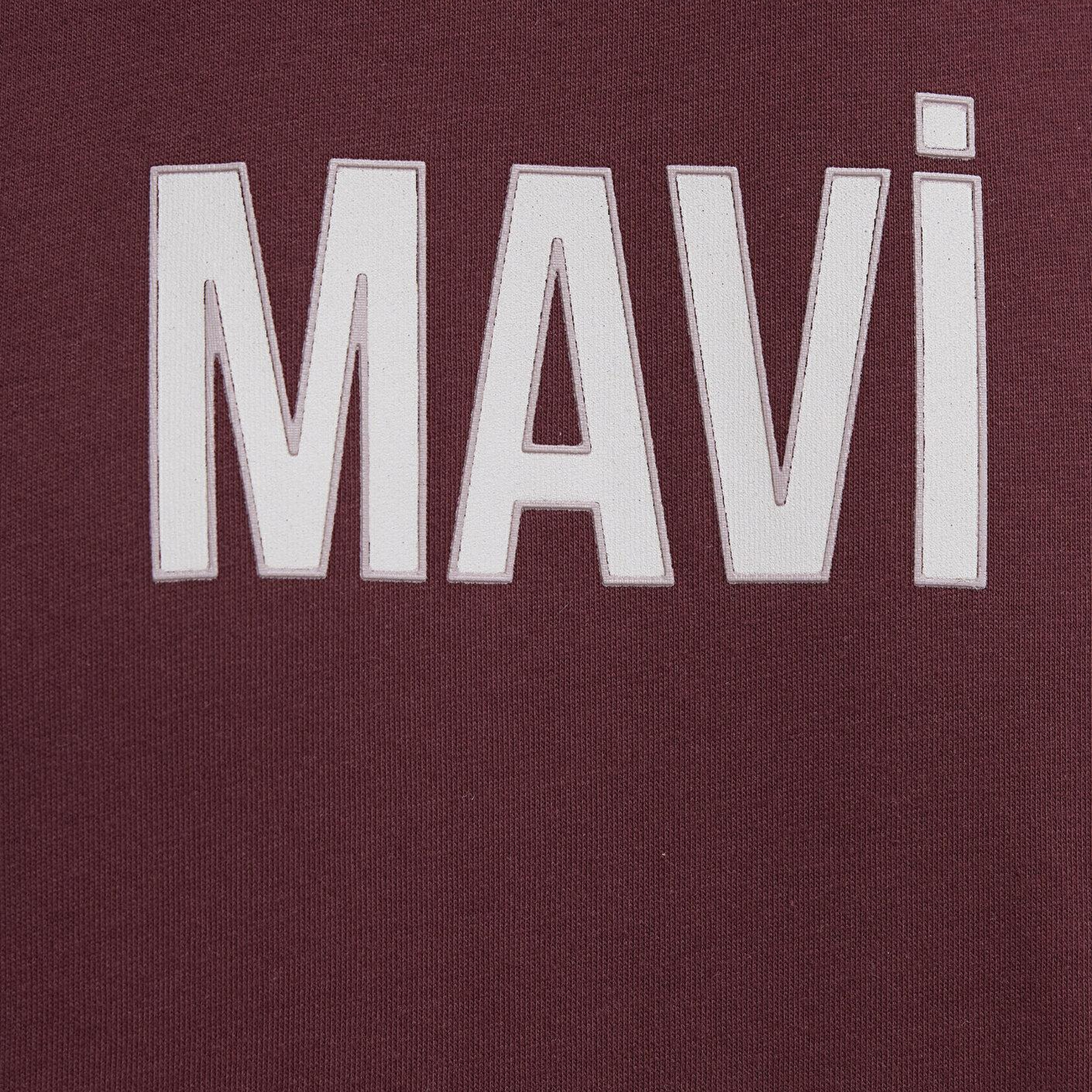 Mavi Mavi Logo Baskılı Bordo Tişört Regular Fit / Normal Kesim 0613186-70396