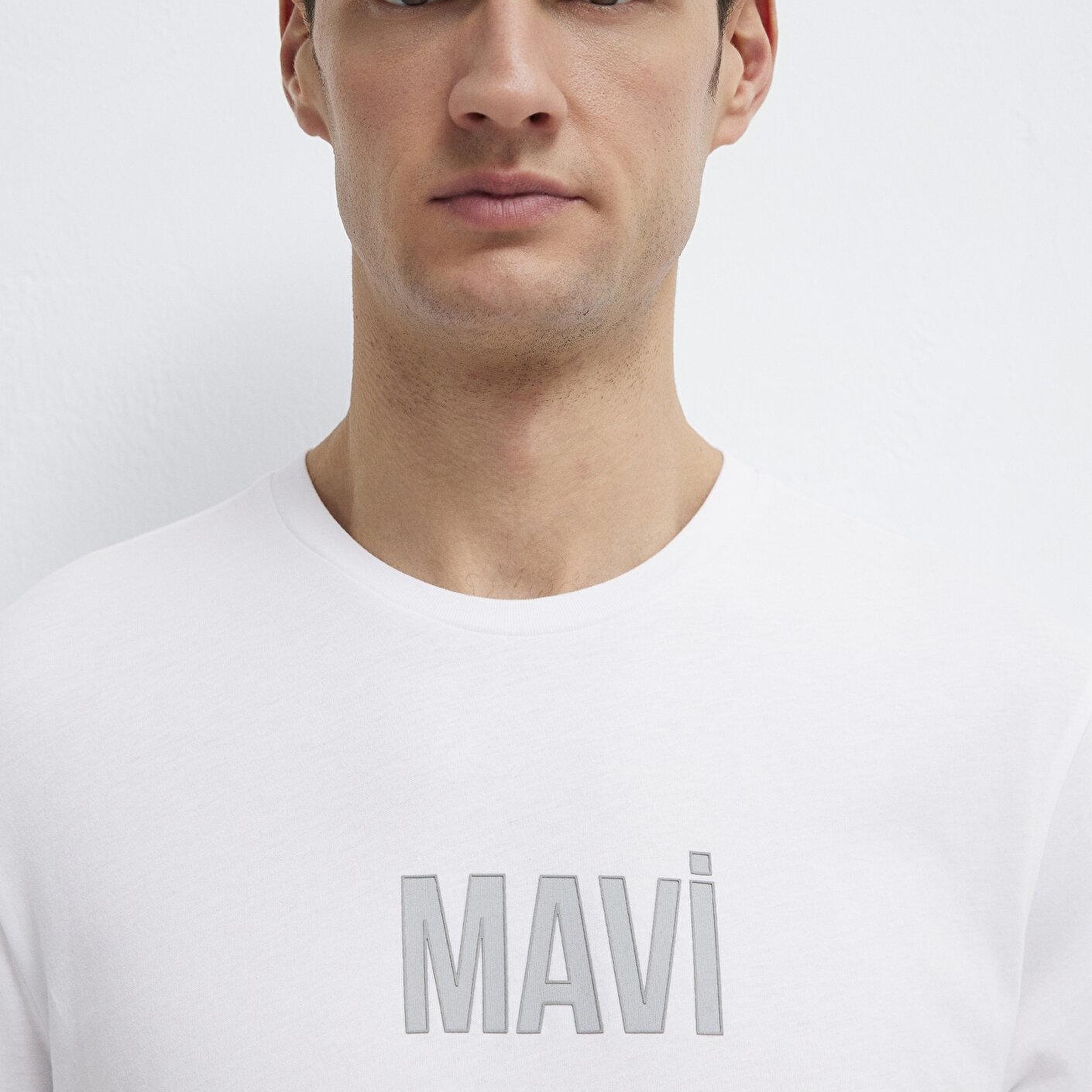 Mavi Mavi Logo Baskılı Beyaz Tişört Regular Fit / Normal Kesim 0613186-620