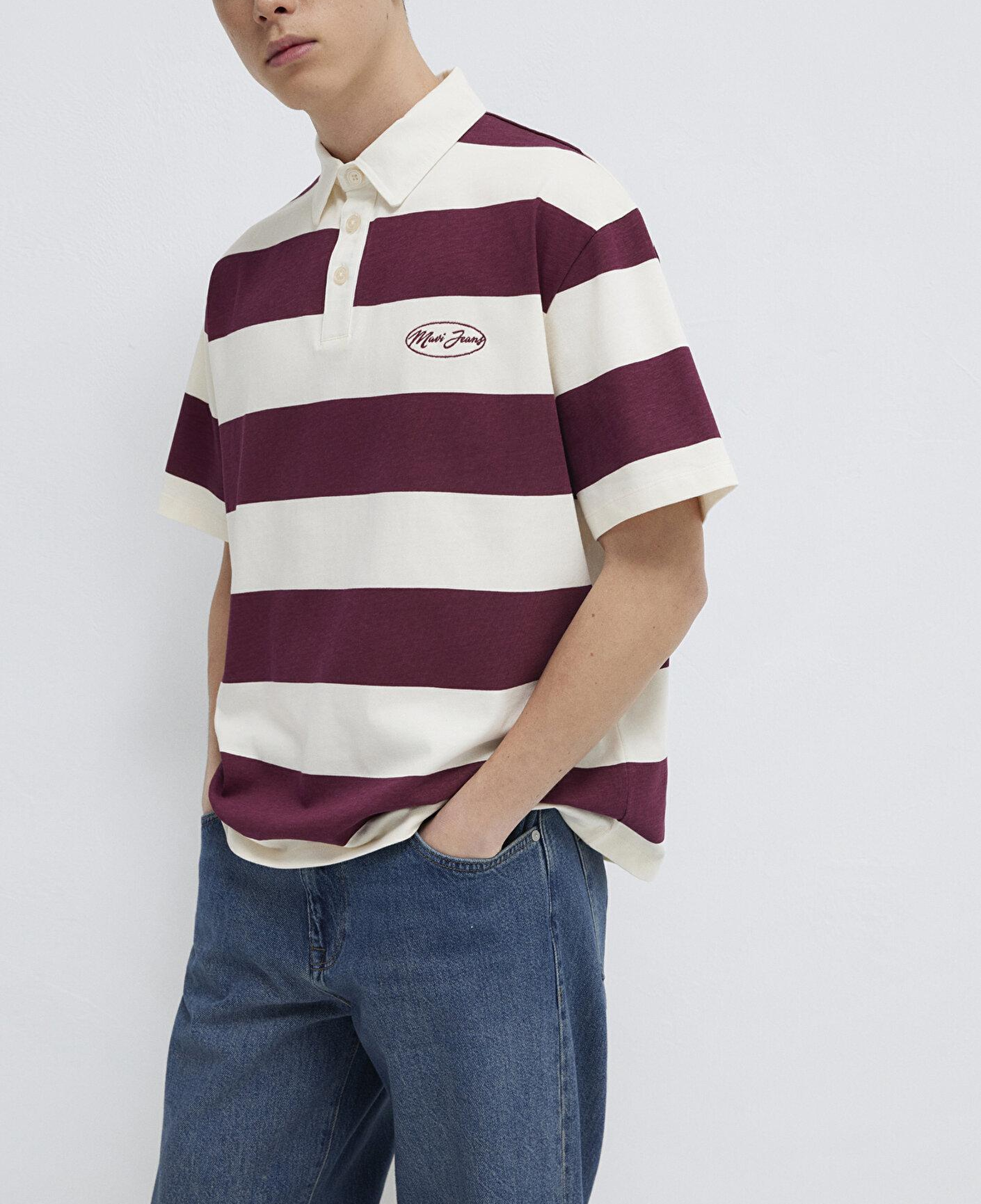 Mavi Mavi Jeans Çizgili Polo Tişört Boxy Fit 0613174-70670