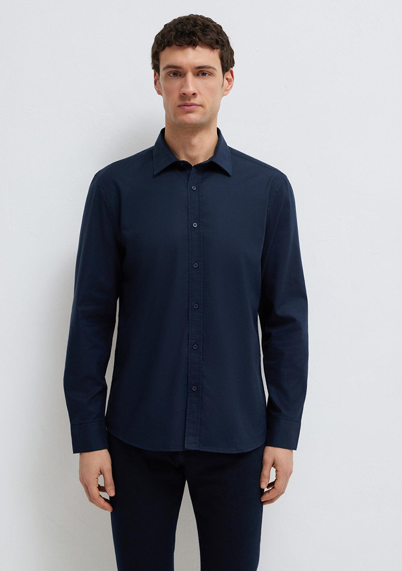 Mavi Lacivert Gömlek Slim Fit / Dar Kesim 0211670-80872