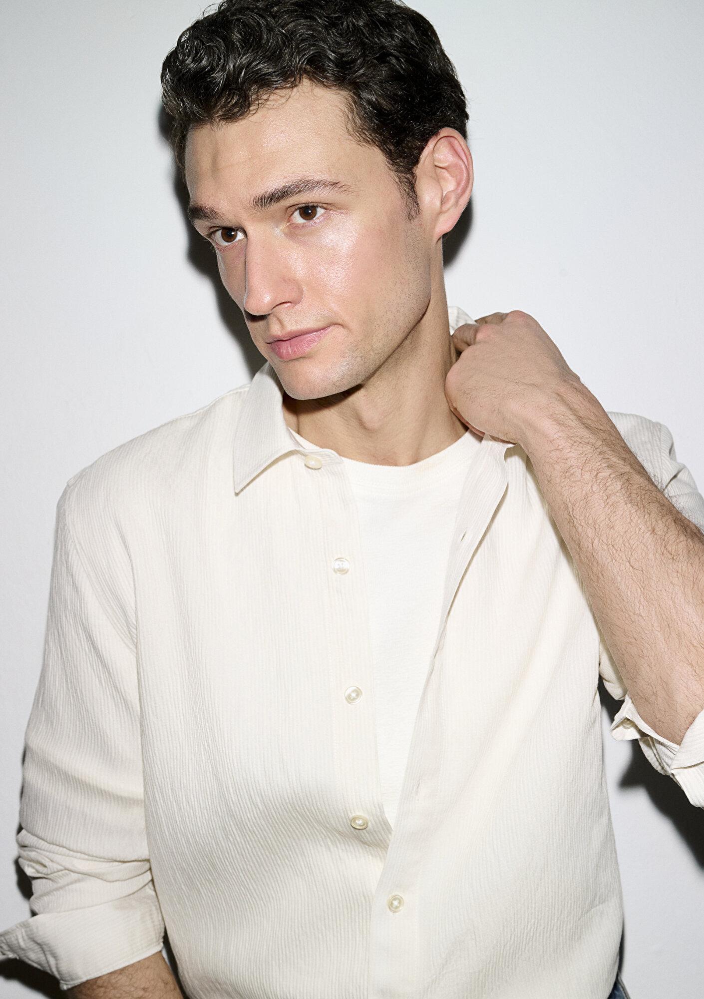 Mavi Ekru Gömlek Regular Fit / Normal Kesim 0211829-70057