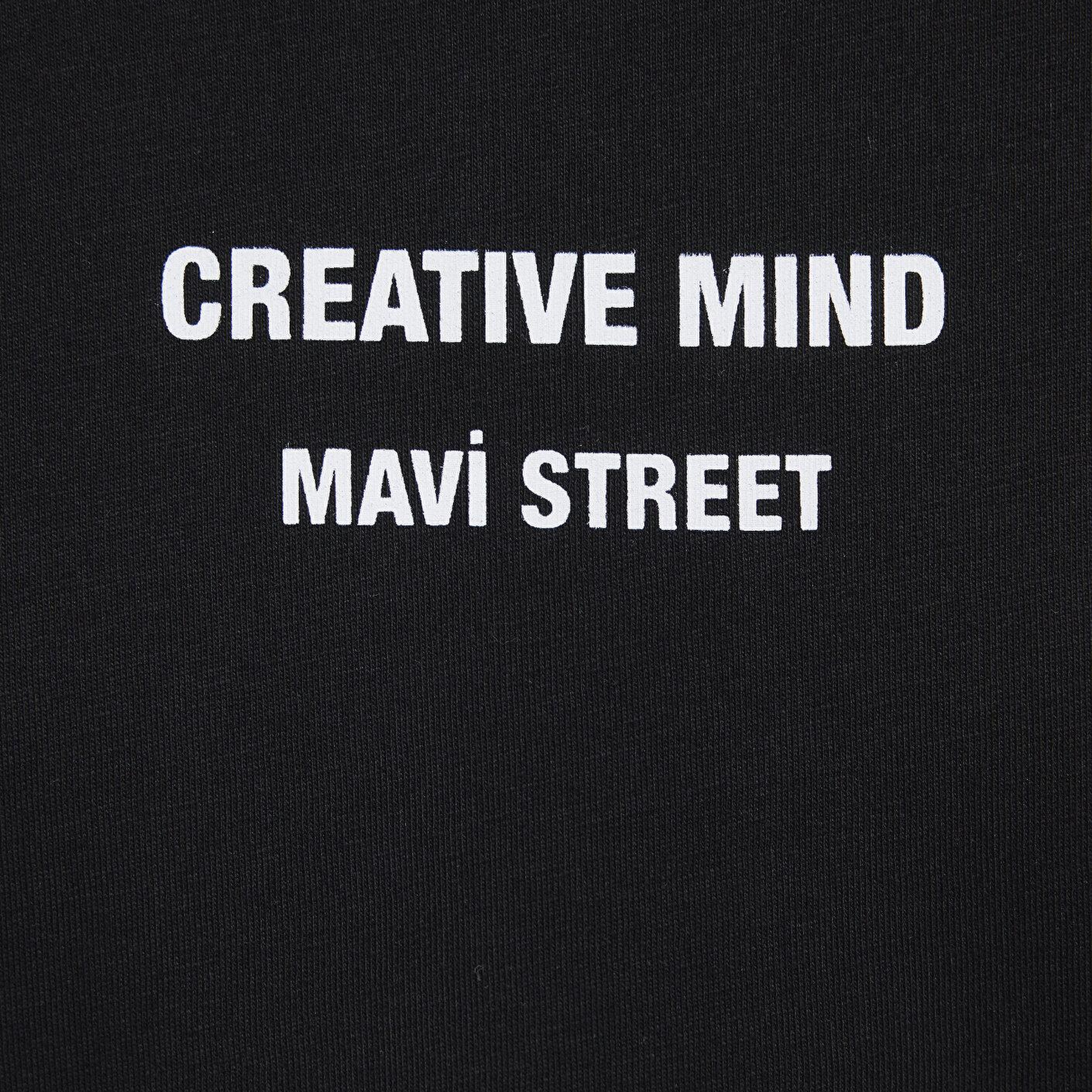 Mavi 1991 Baskılı Siyah Tişört Loose Fit / Bol Rahat Kesim 0612540-900