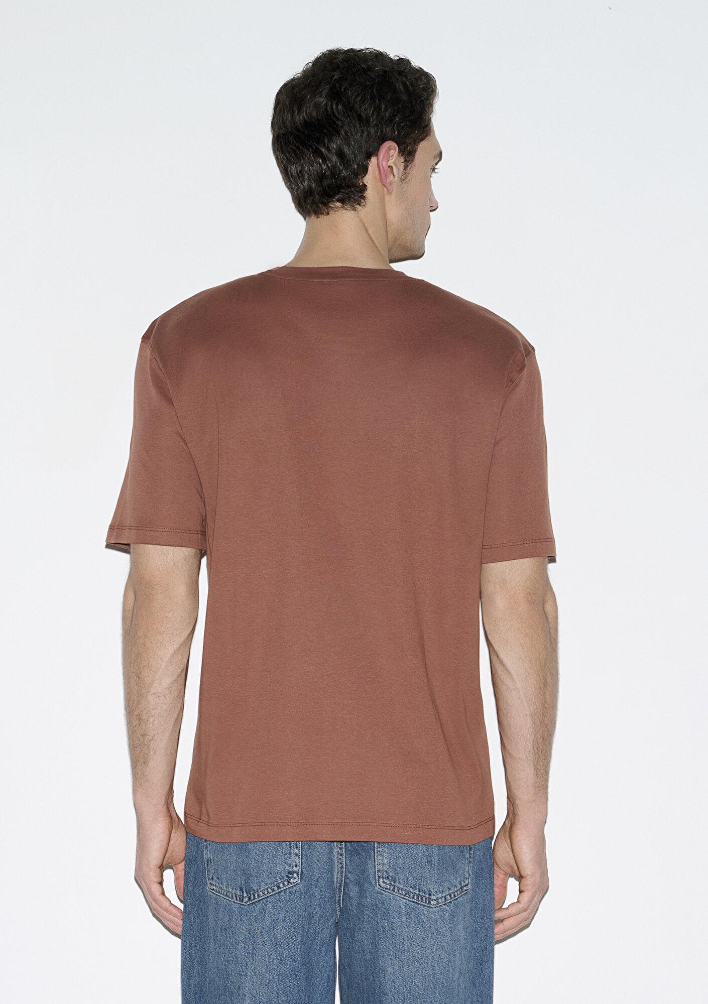 Mavi Kiremit Basic Tişört Loose Fit / Bol Rahat Kesim 0613168-70250