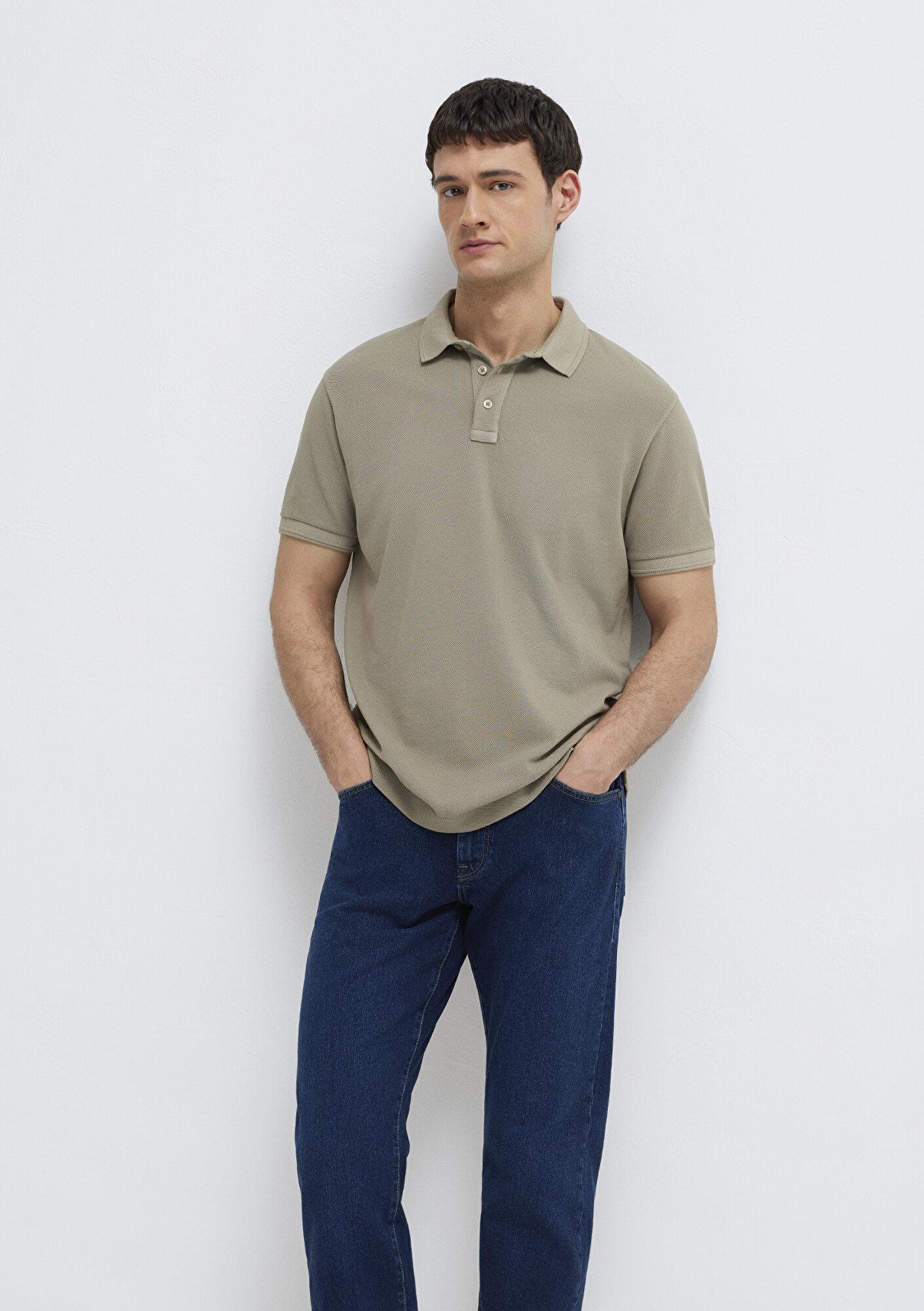 Mavi Haki Polo Tişört Regular Fit / Normal Kesim 0613151-70360