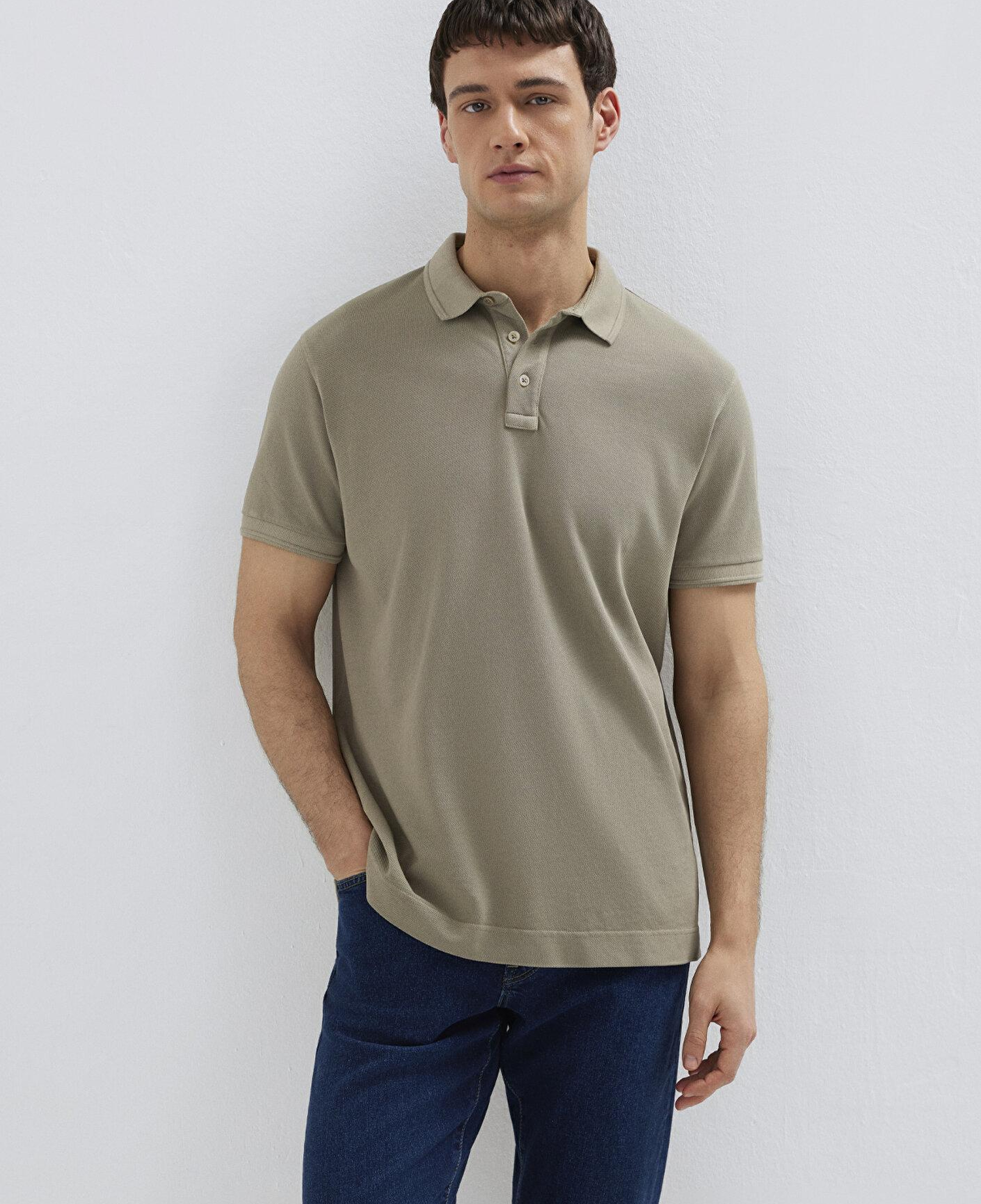 Mavi Haki Polo Tişört Regular Fit / Normal Kesim 0613151-70360