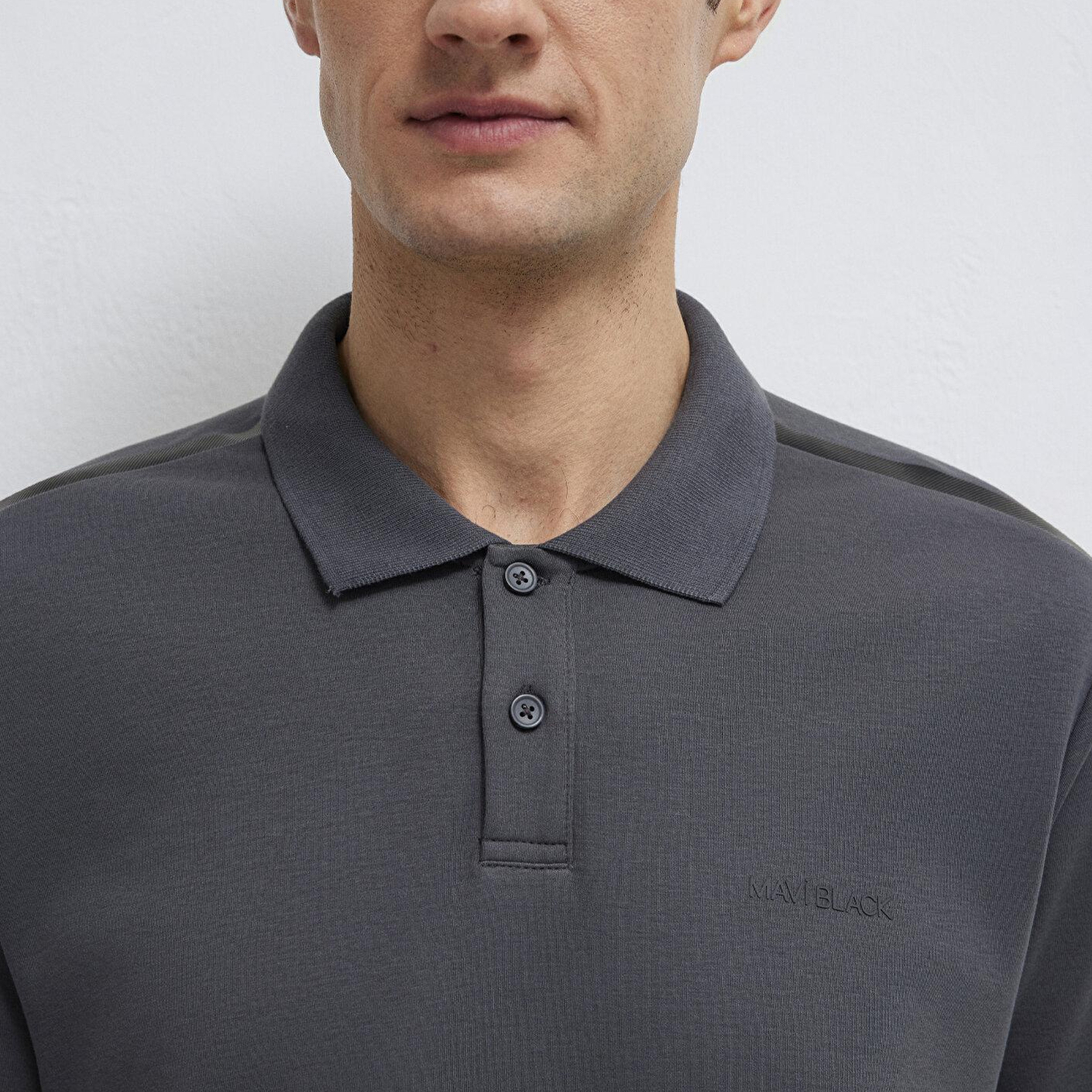 Mavi Mavi Black Antrasit Polo Tişört Regular Fit / Normal Kesim 0613136-89100