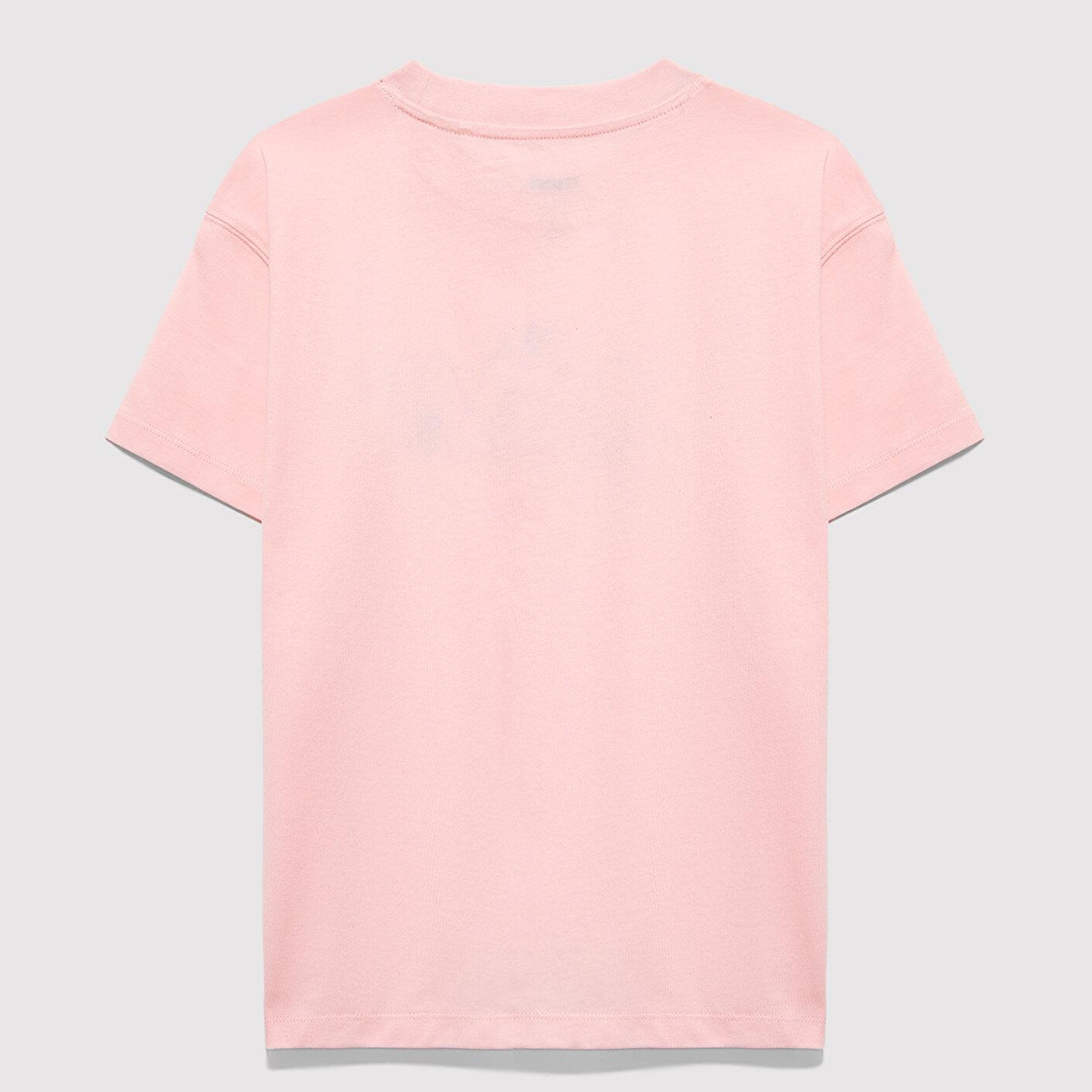 Mavi Mavi Logo Baskılı Pembe Tişört Loose Fit / Bol Rahat Kesim 7610426-71007