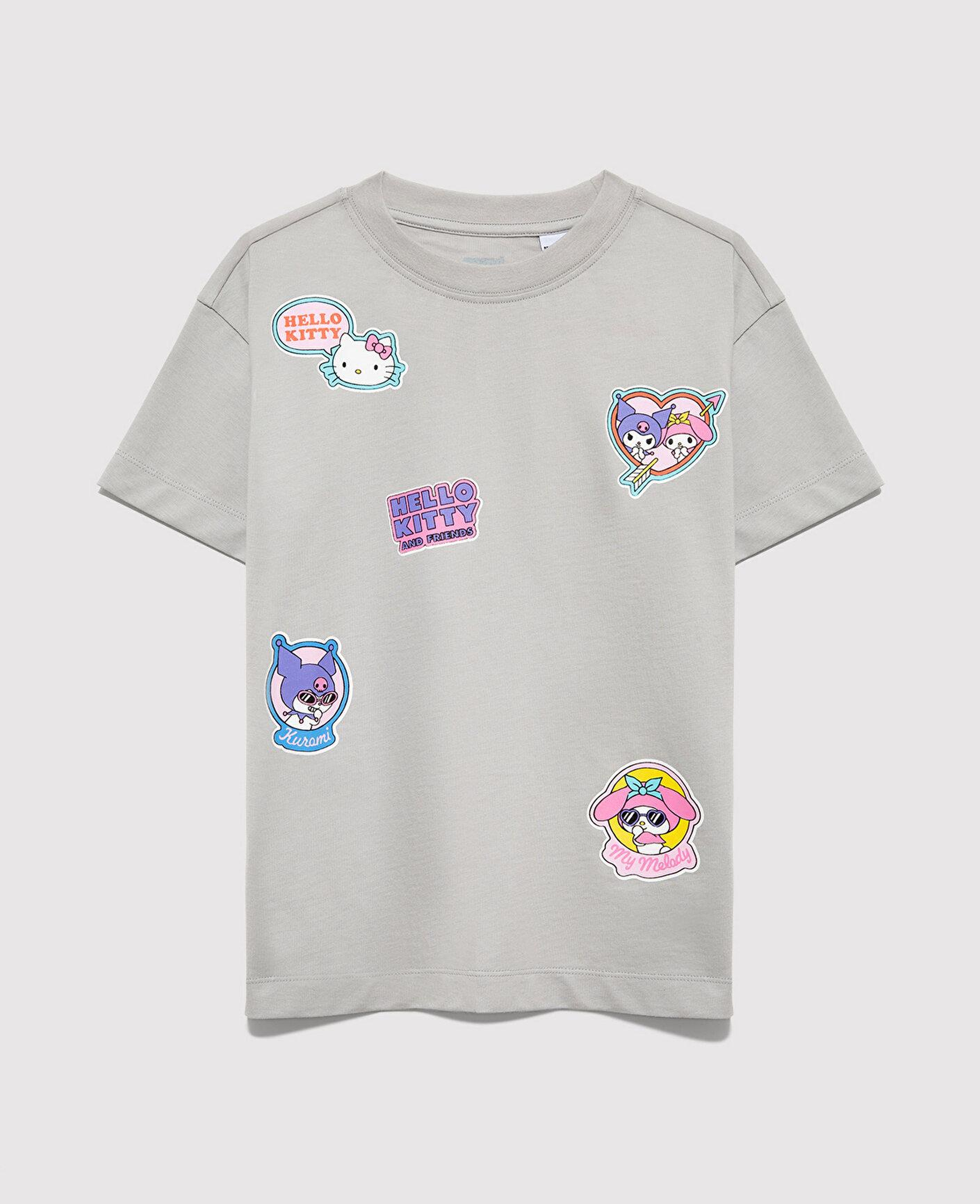 Mavi Hello Kitty Baskılı Gri Tişört Loose Fit / Bol Rahat Kesim 7610423-70075
