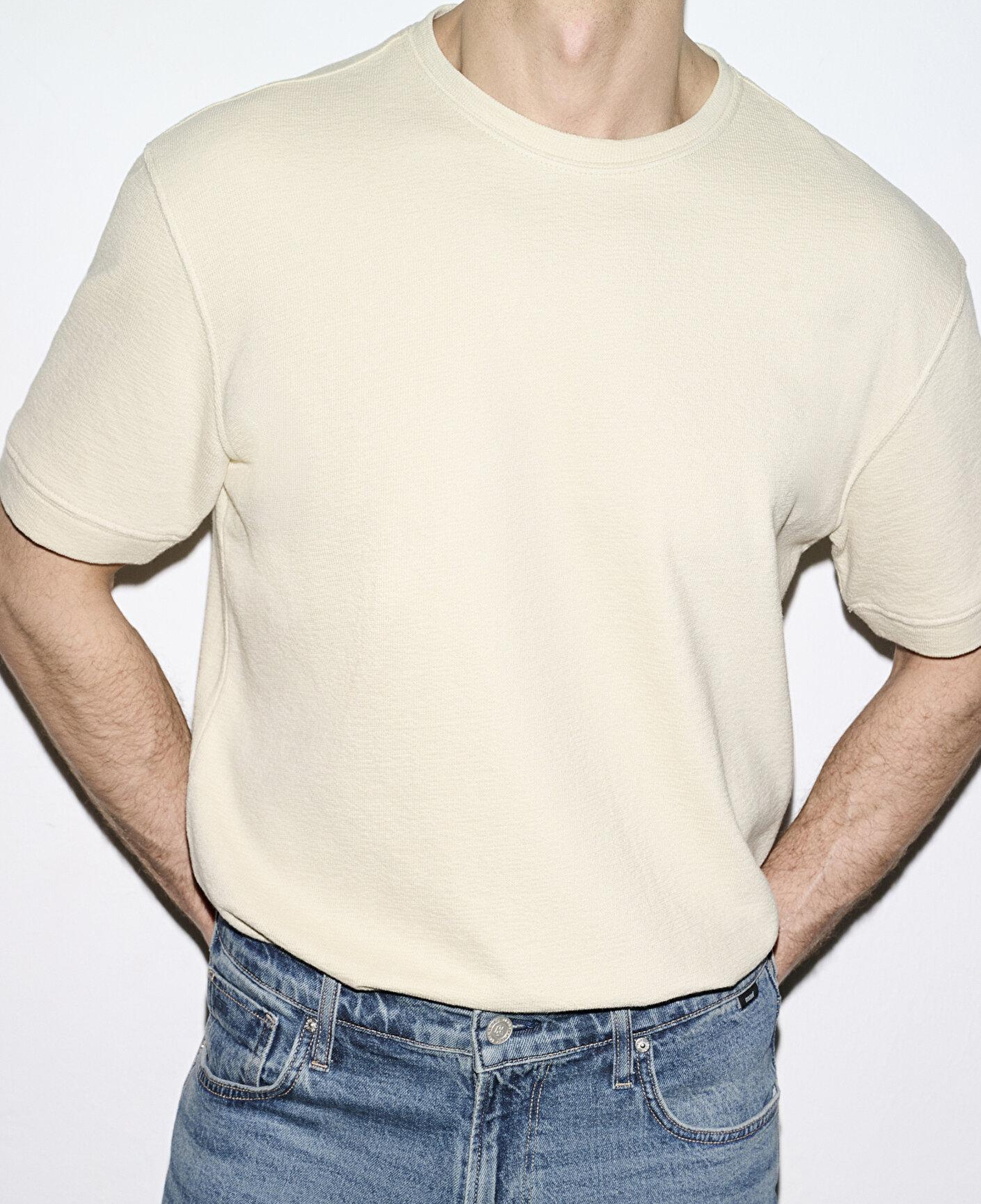 Mavi Bisiklet Yaka Bej Tişört Loose Fit / Bol Rahat Kesim 0613161-70325