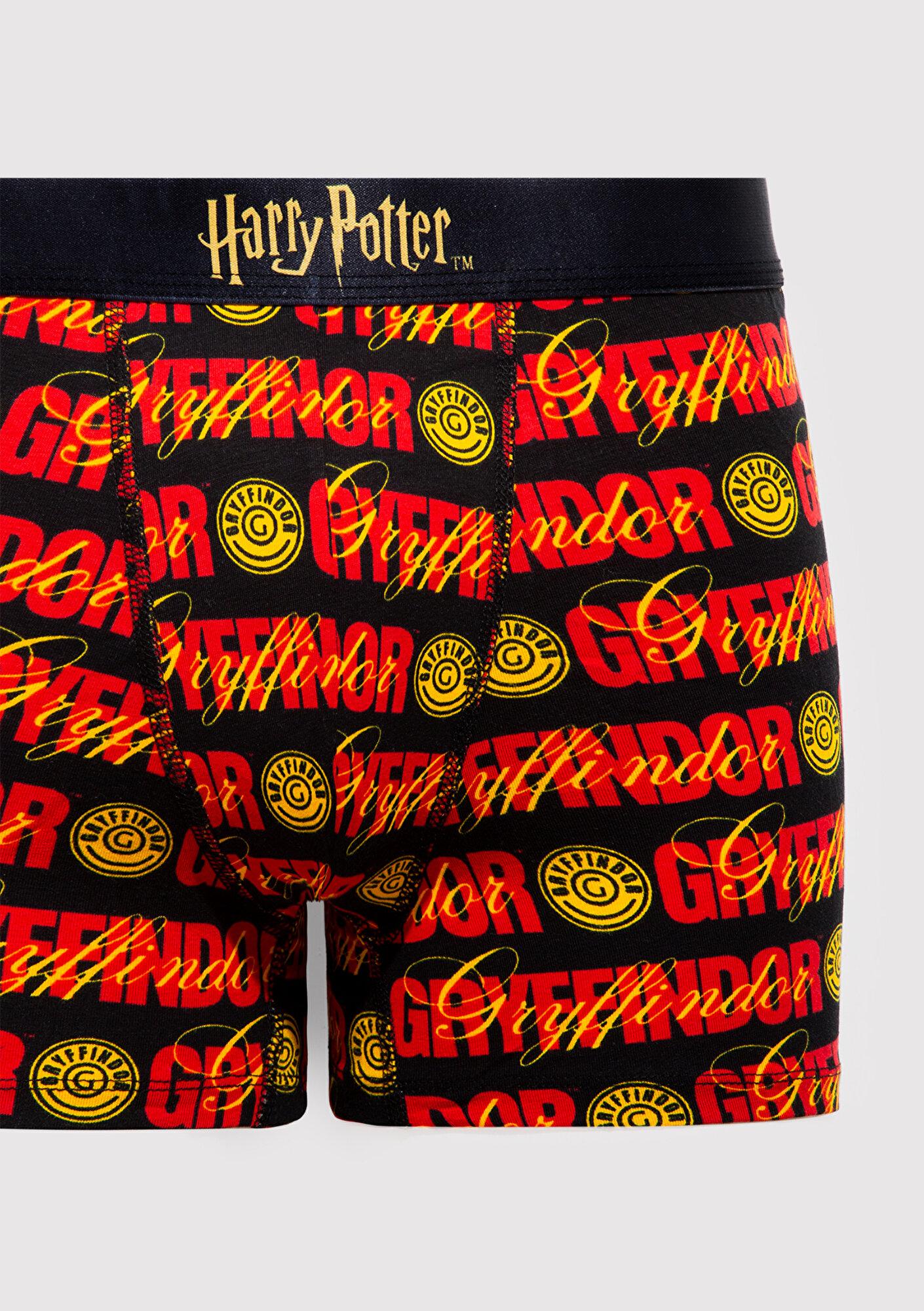 Mavi Harry Potter Baskılı Siyah Boxer 0912219-900
