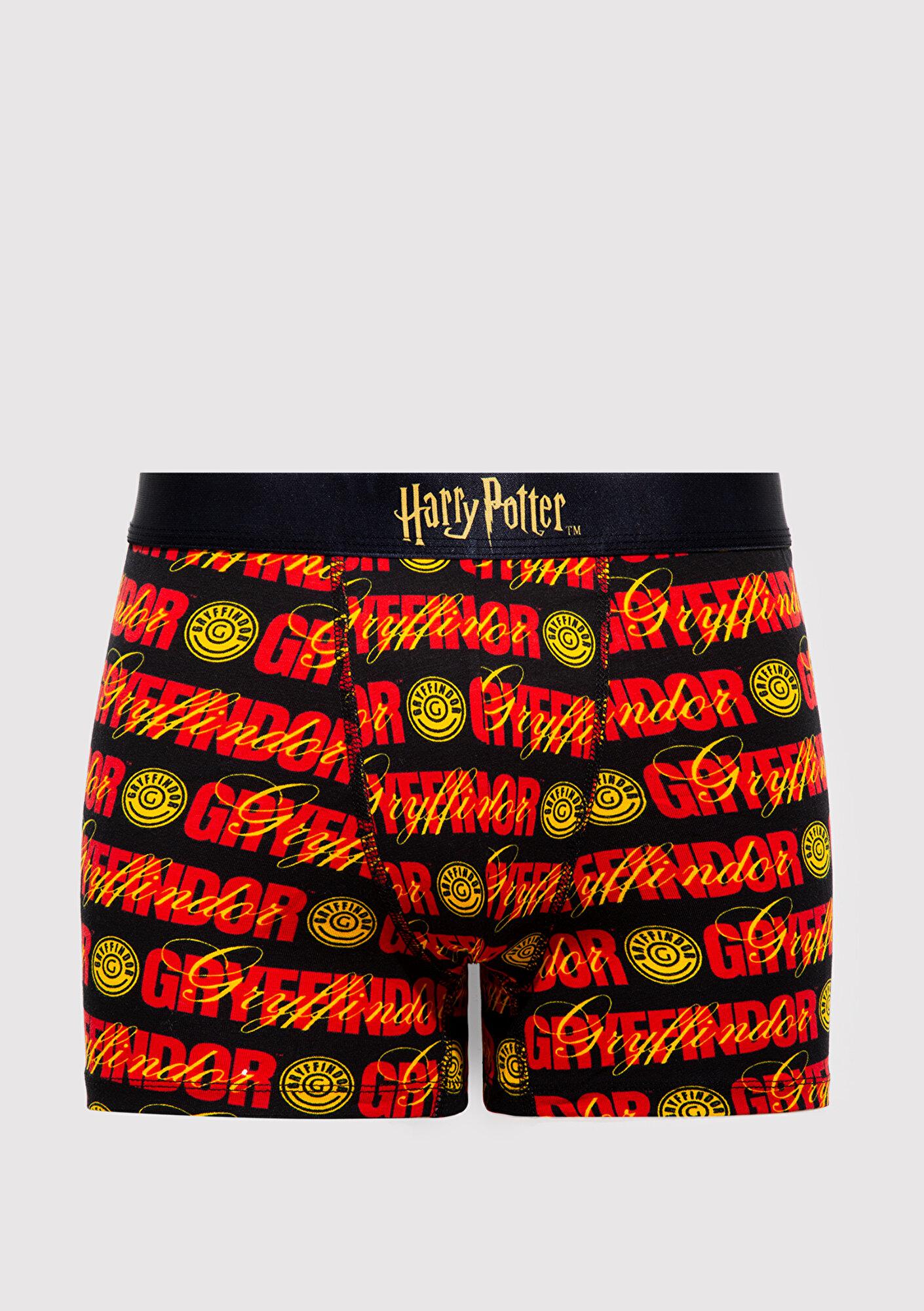 Mavi Harry Potter Baskılı Siyah Boxer 0912219-900