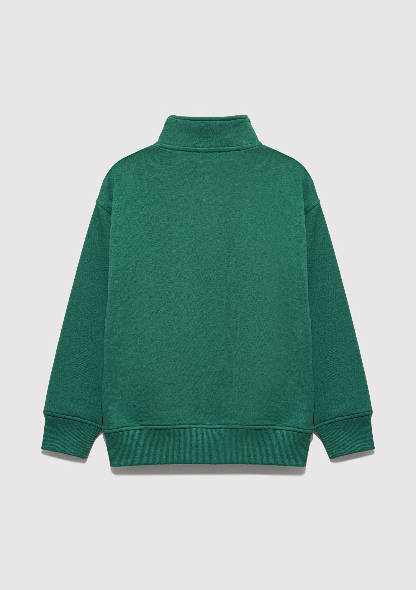 Mavi Tenis Baskılı Yeşil Sweatshirt 6S10169-71697