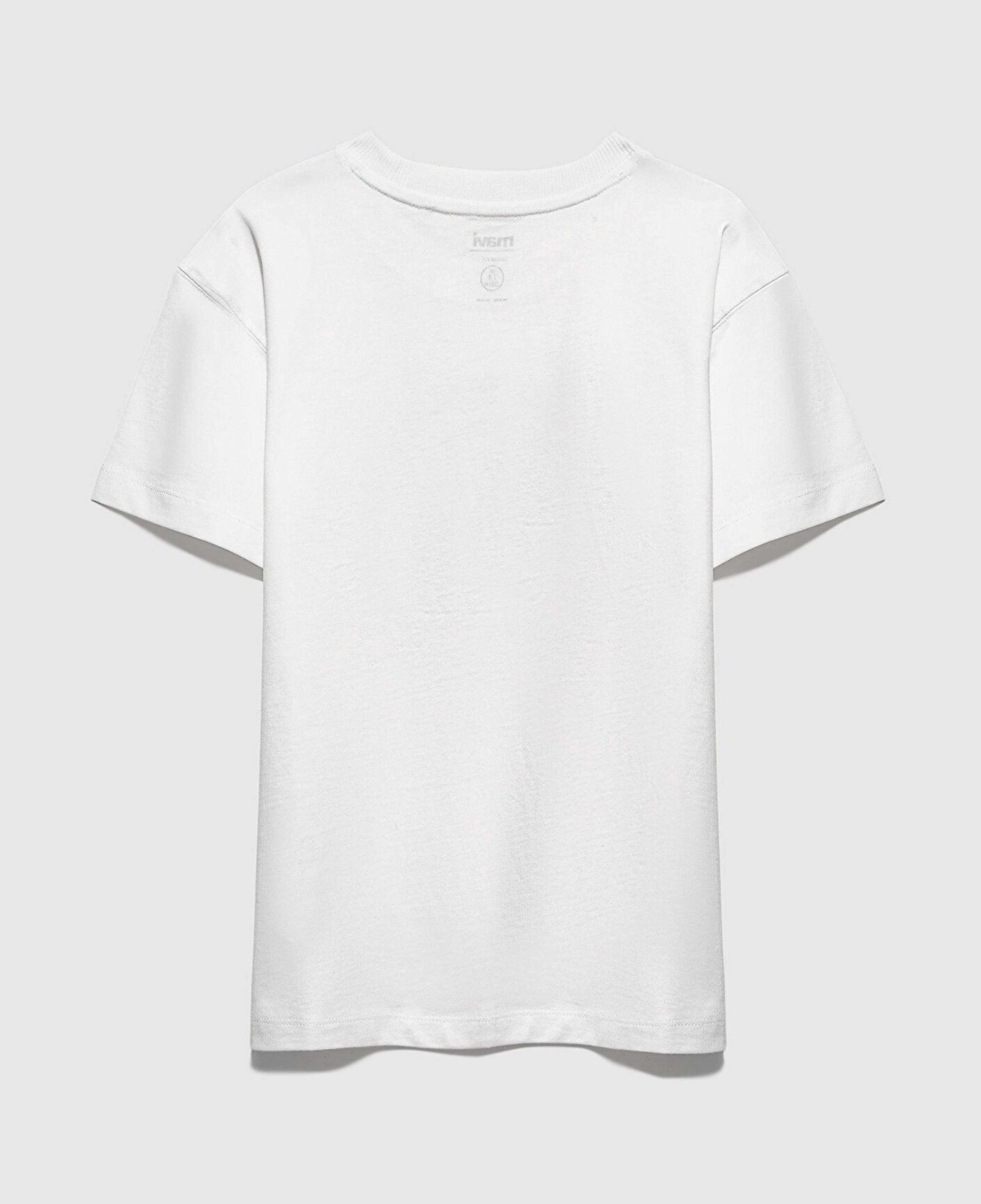 Mavi MJ Logo Baskılı Ekru Tişört Loose Fit / Bol Rahat Kesim 6610395-70057