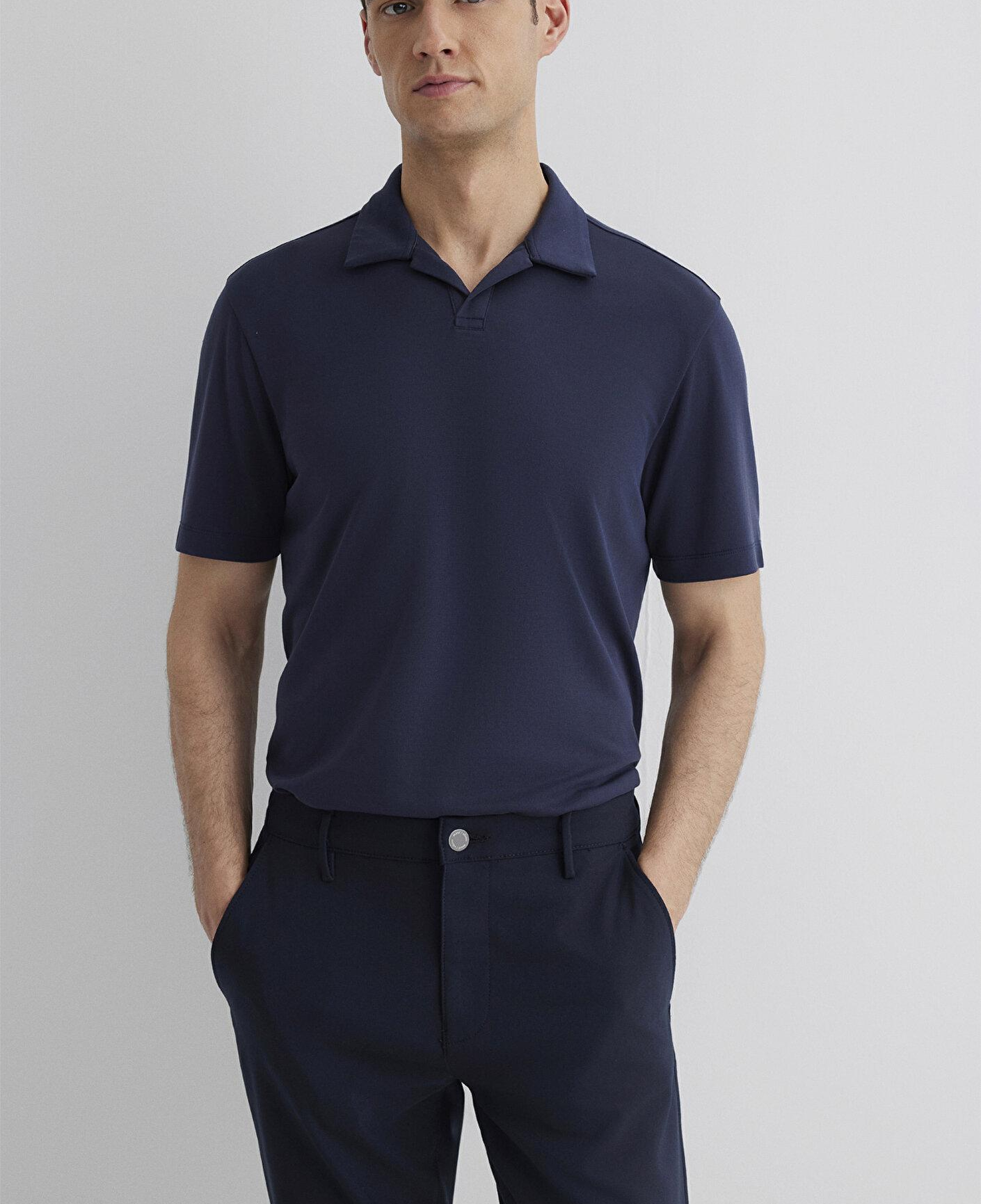 Mavi Soft-Premium Lacivert (TENCEL™) Modal Karışımlı Polo Tişört Regular Fit / Normal Kesim 0613008-83699
