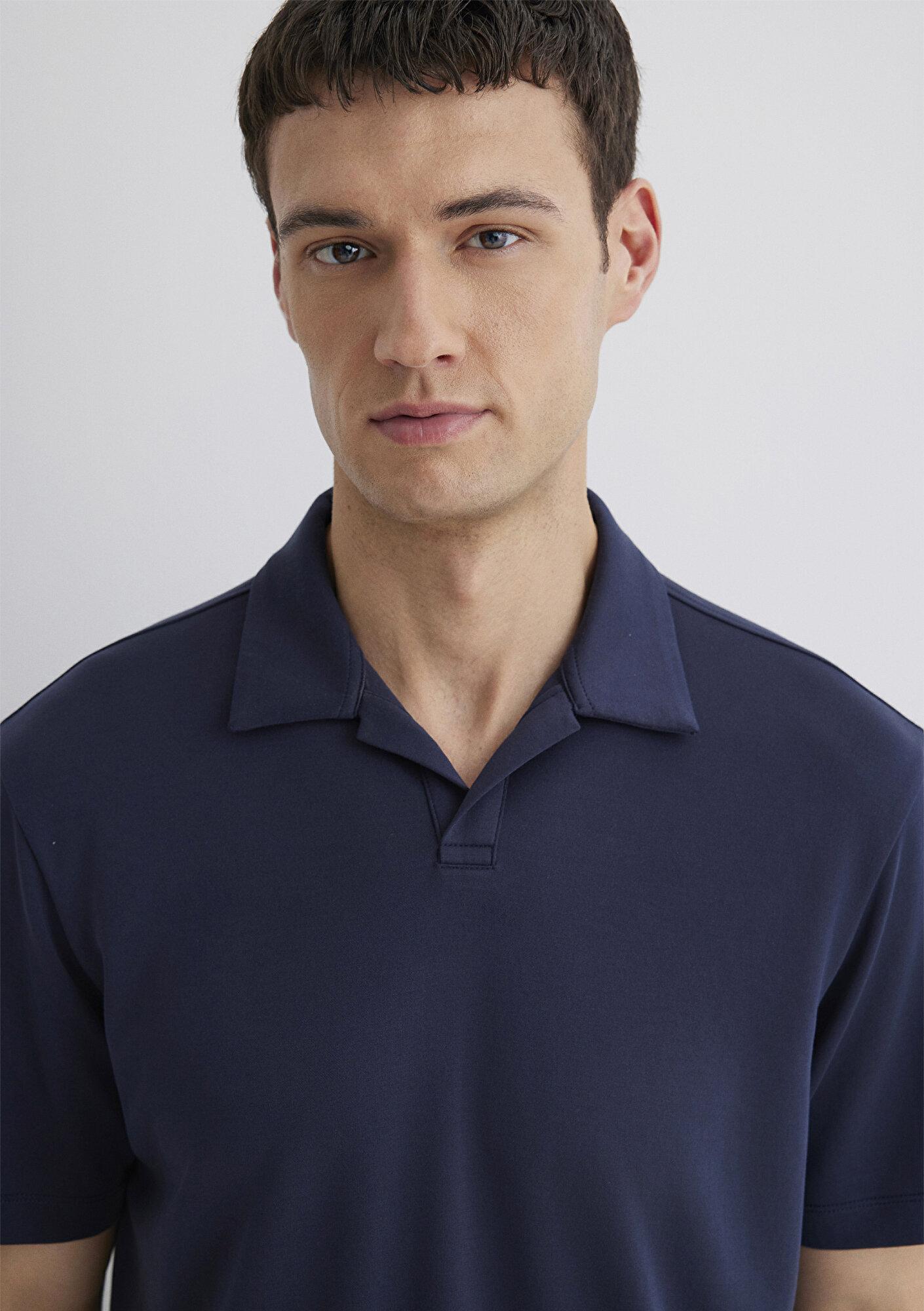 Mavi Soft-Premium Lacivert (TENCEL™) Modal Karışımlı Polo Tişört Regular Fit / Normal Kesim 0613008-83699