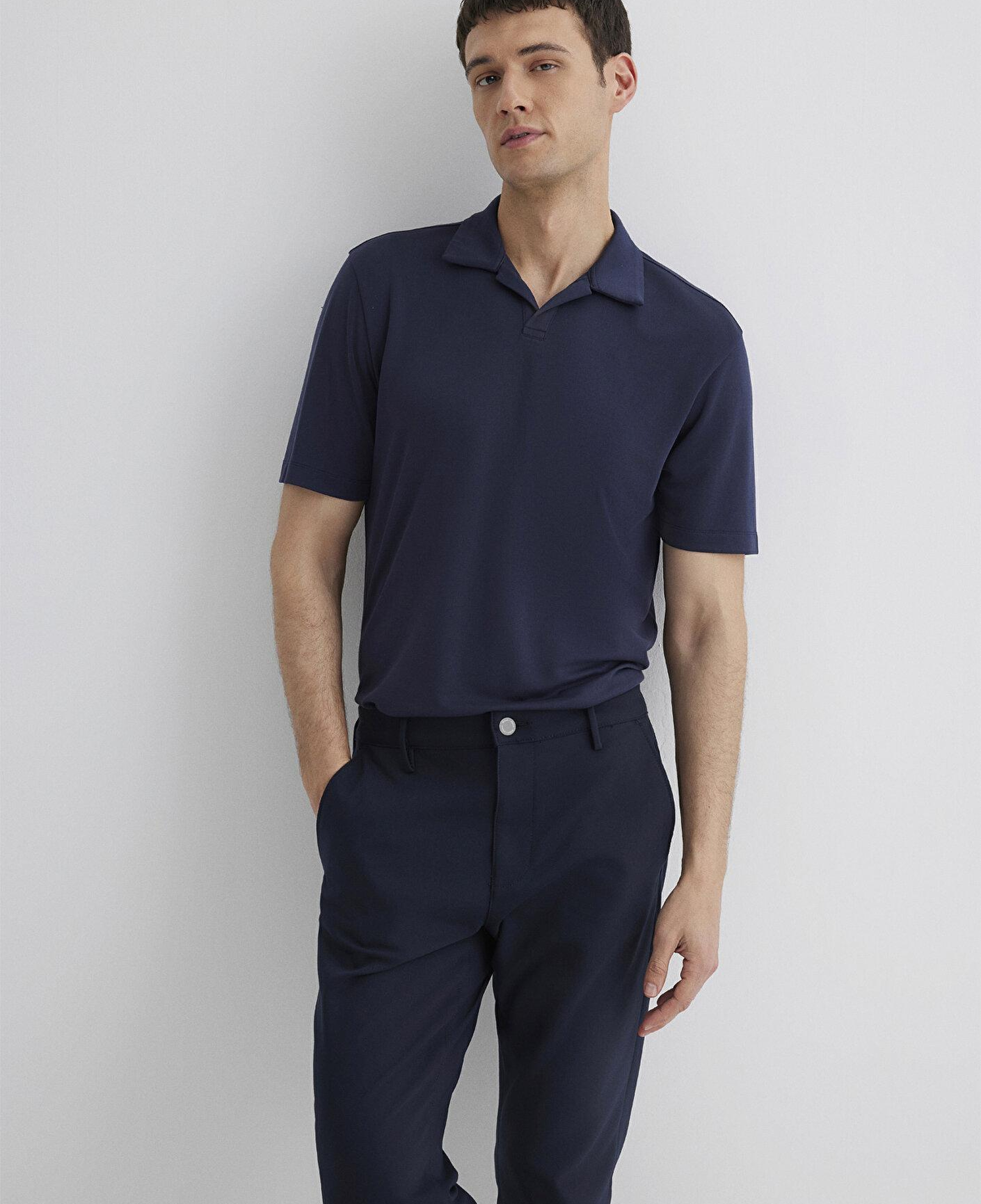 Mavi Soft-Premium Lacivert (TENCEL™) Modal Karışımlı Polo Tişört Regular Fit / Normal Kesim 0613008-83699