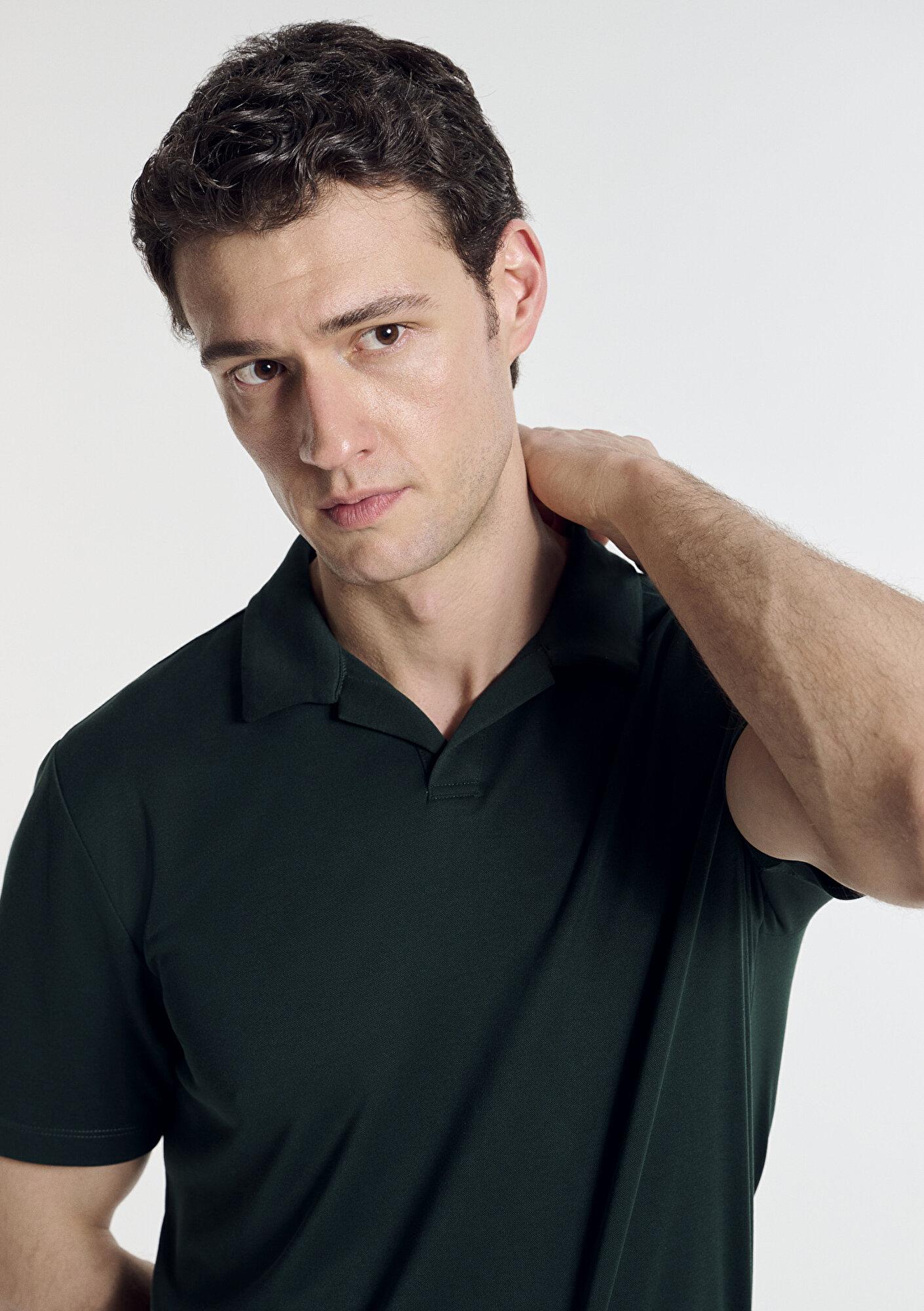 Mavi Soft-Premium Yeşil (TENCEL™) Modal Karışımlı Polo Tişört Regular Fit / Normal Kesim 0613008-85370