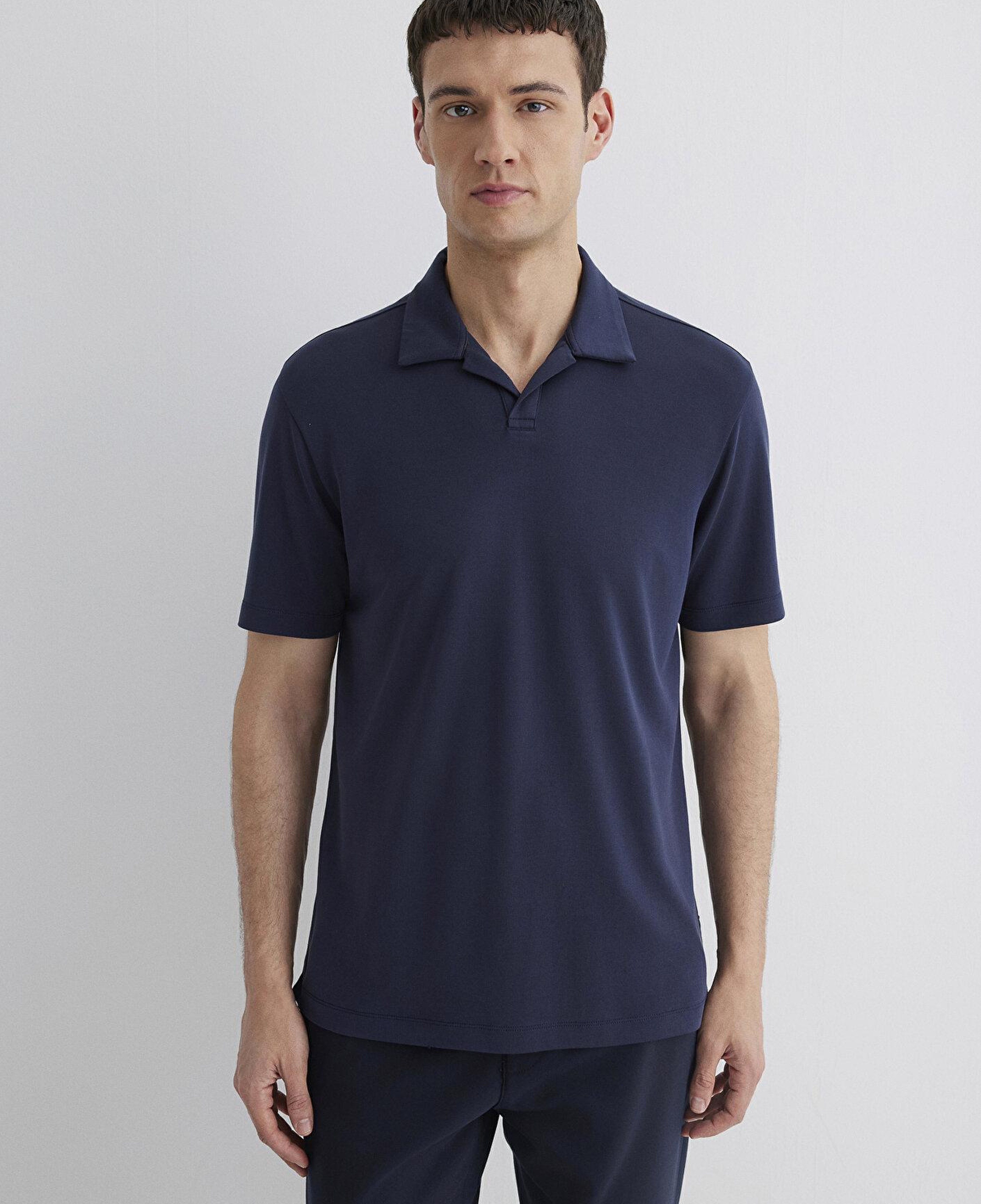 Mavi Soft-Premium Lacivert (TENCEL™) Modal Karışımlı Polo Tişört Regular Fit / Normal Kesim 0613008-83699