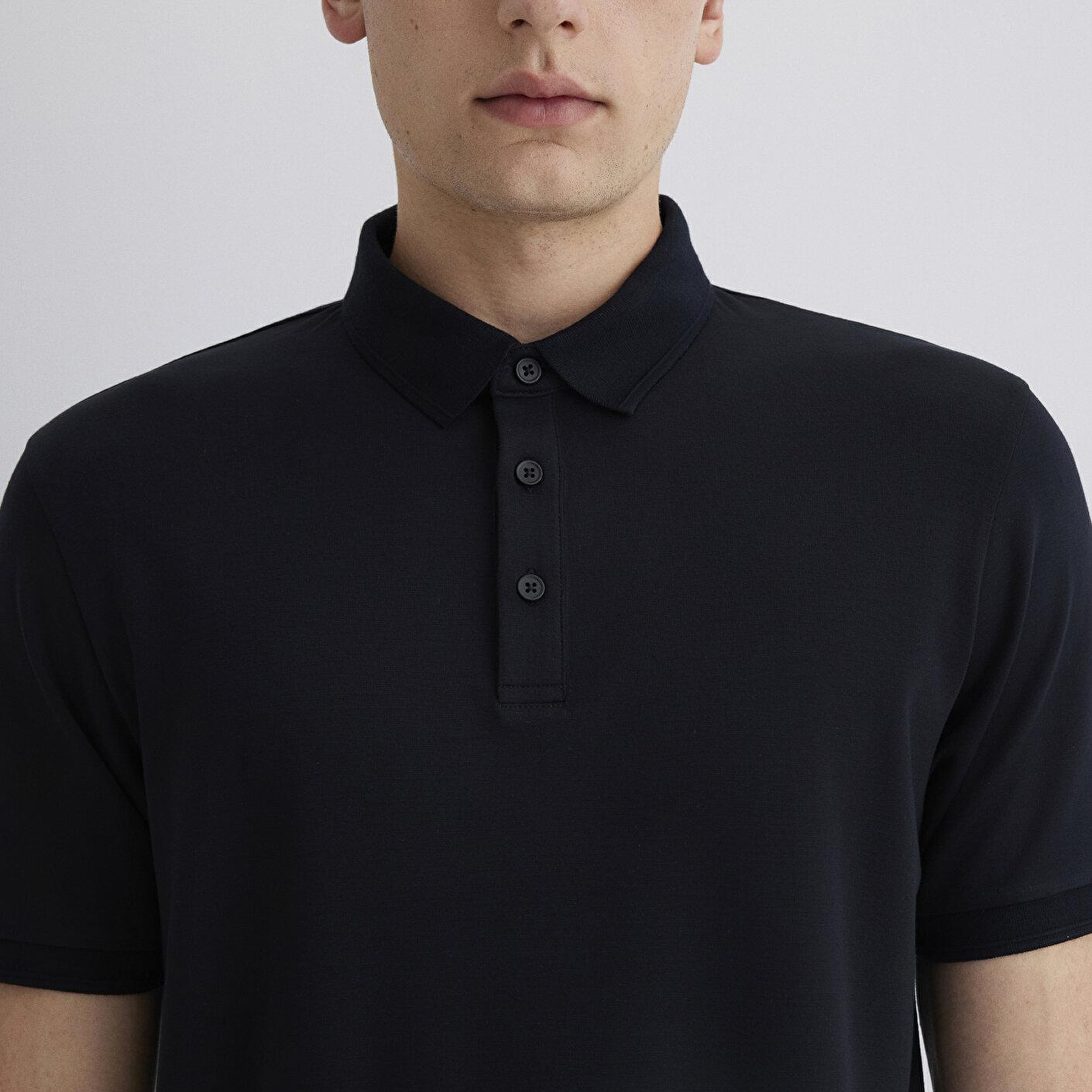 Mavi Soft-Premium Siyah Polo Tişört Slim Fit / Dar Kesim 0613006-900