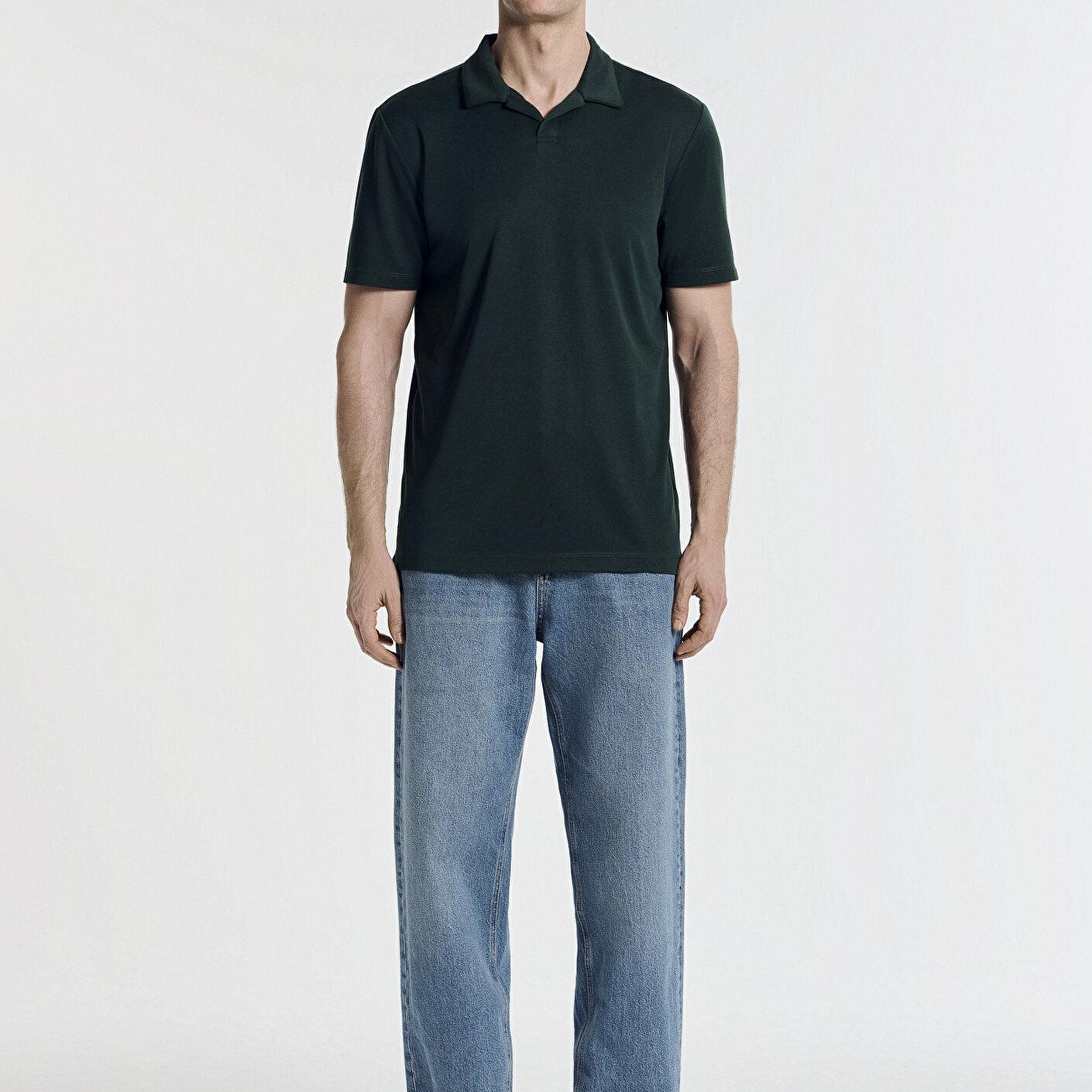Mavi Soft-Premium Yeşil (TENCEL™) Modal Karışımlı Polo Tişört Regular Fit / Normal Kesim 0613008-85370