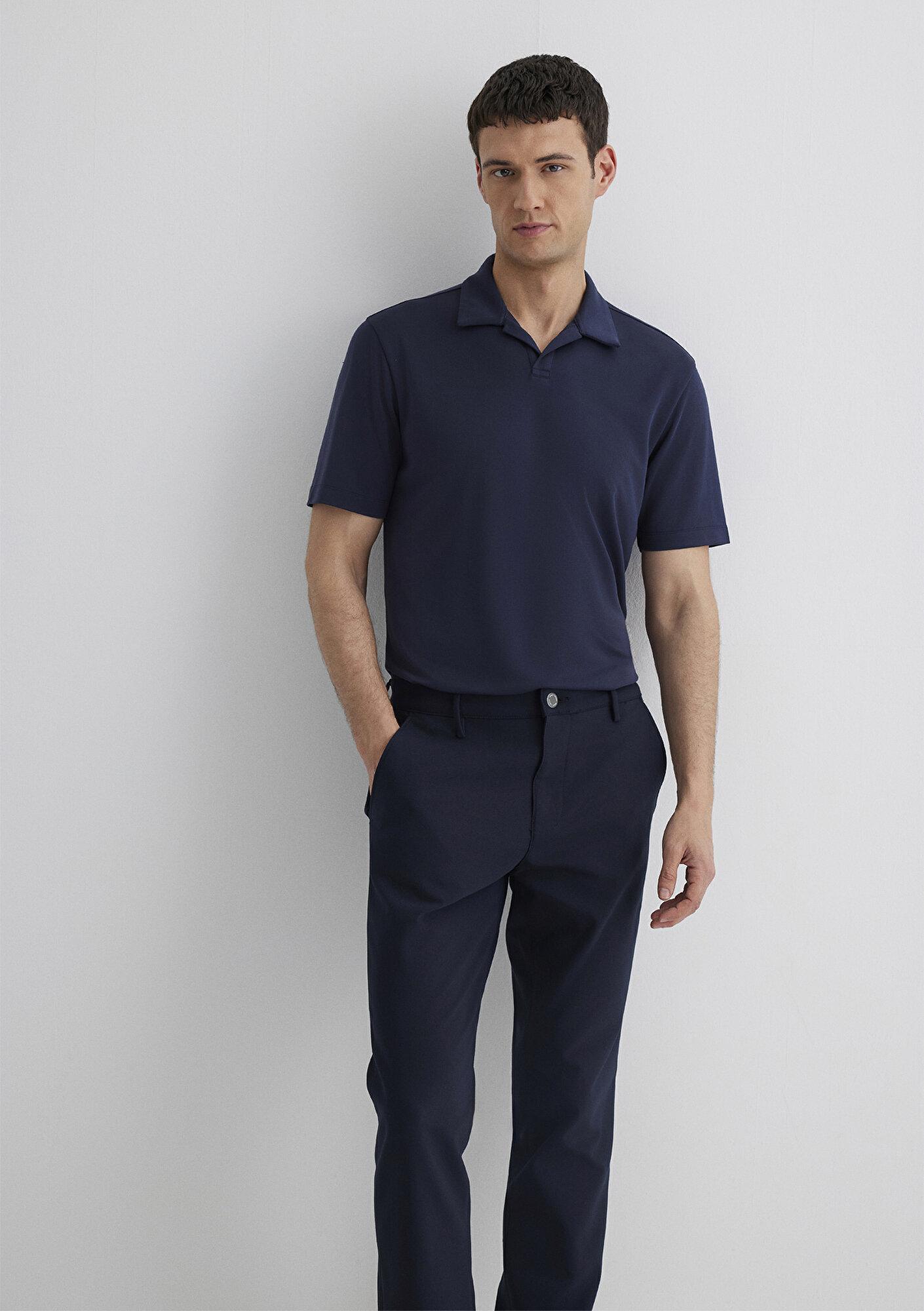 Mavi Soft-Premium Lacivert (TENCEL™) Modal Karışımlı Polo Tişört Regular Fit / Normal Kesim 0613008-83699