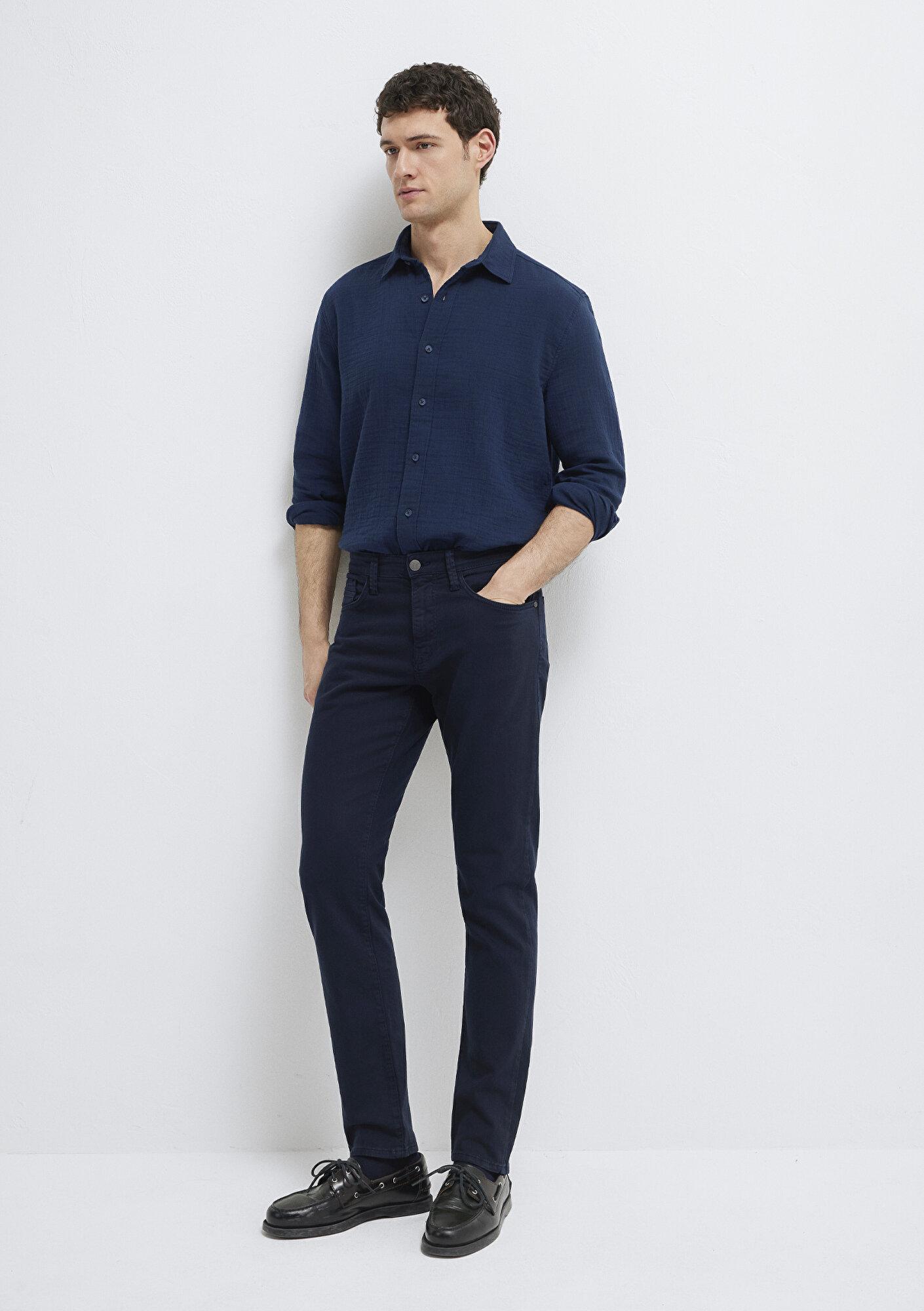 Mavi Marcus Koyu Lacivert Comfort Gabardin Pantolon 0035190674