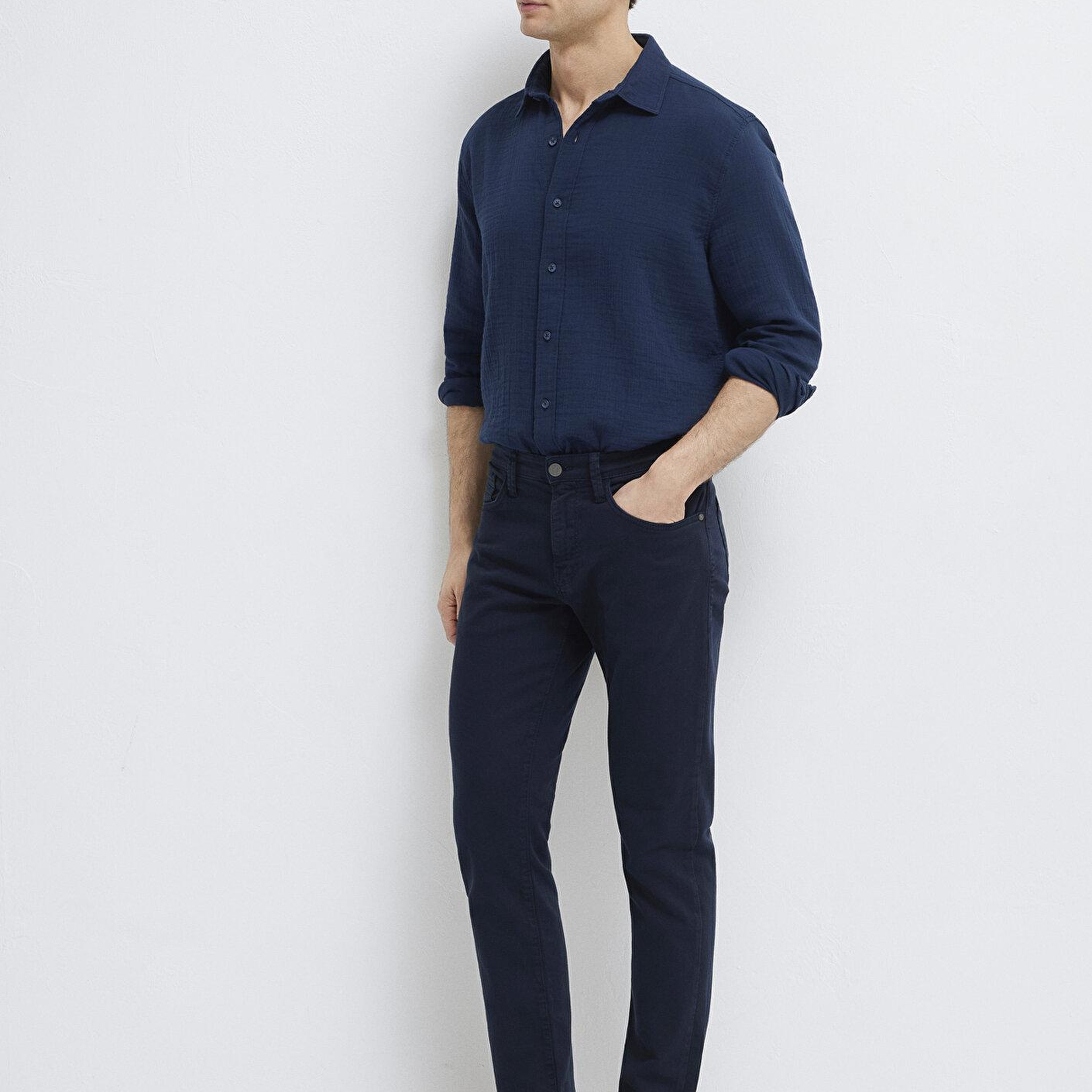 Mavi Marcus Koyu Lacivert Comfort Gabardin Pantolon 0035190674