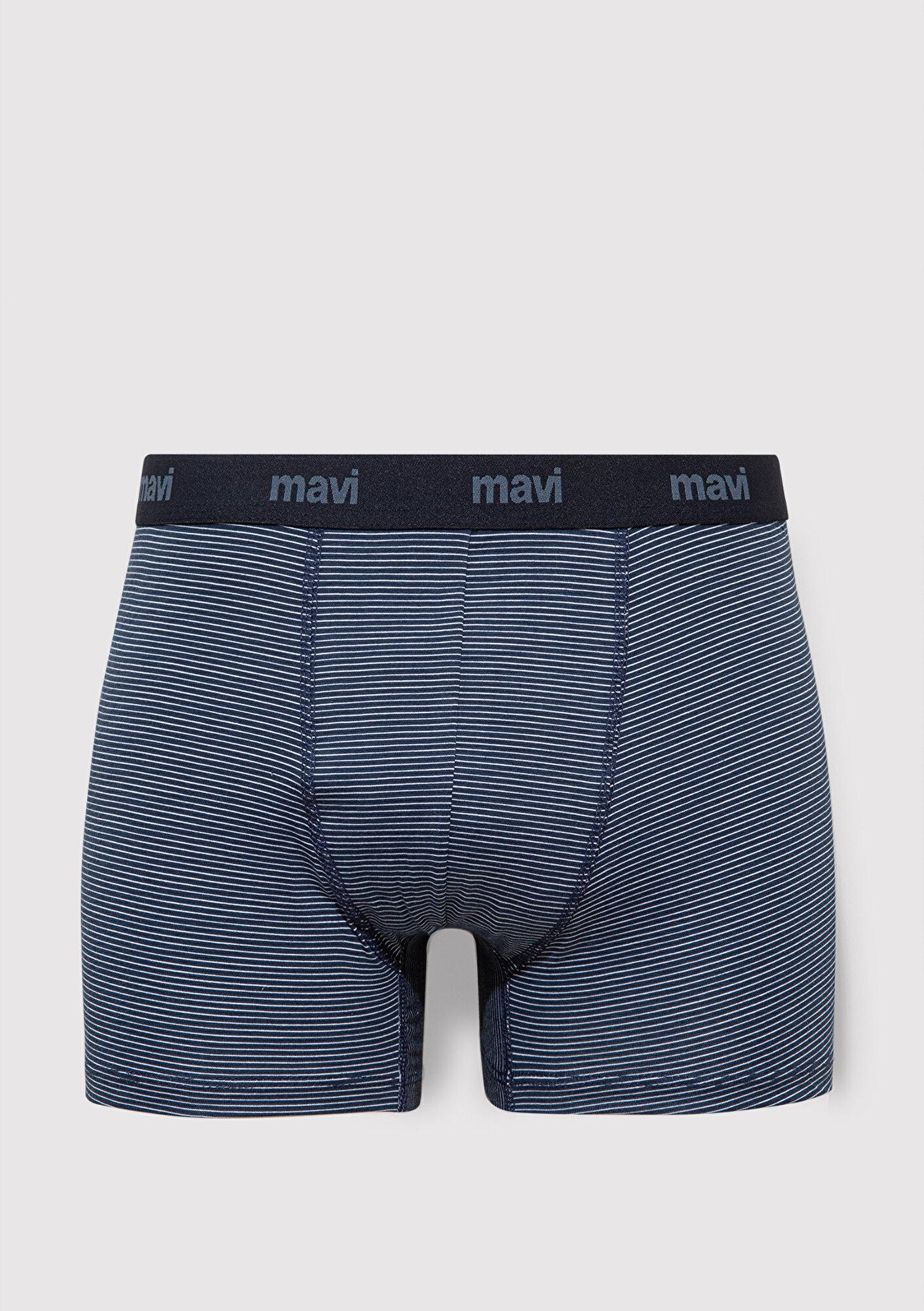 Mavi Çizgili Lacivert Boxer 0910434-34340