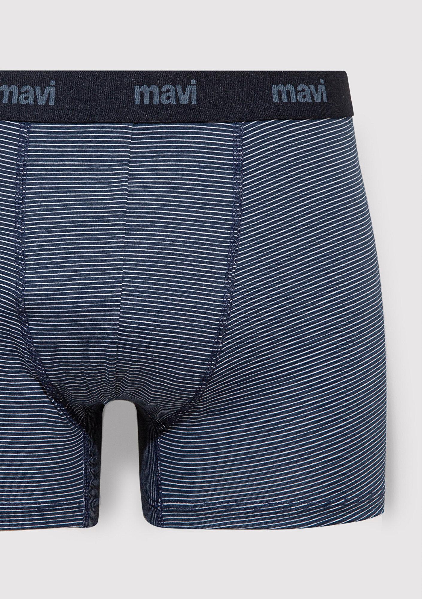 Mavi Çizgili Lacivert Boxer 0910434-34340