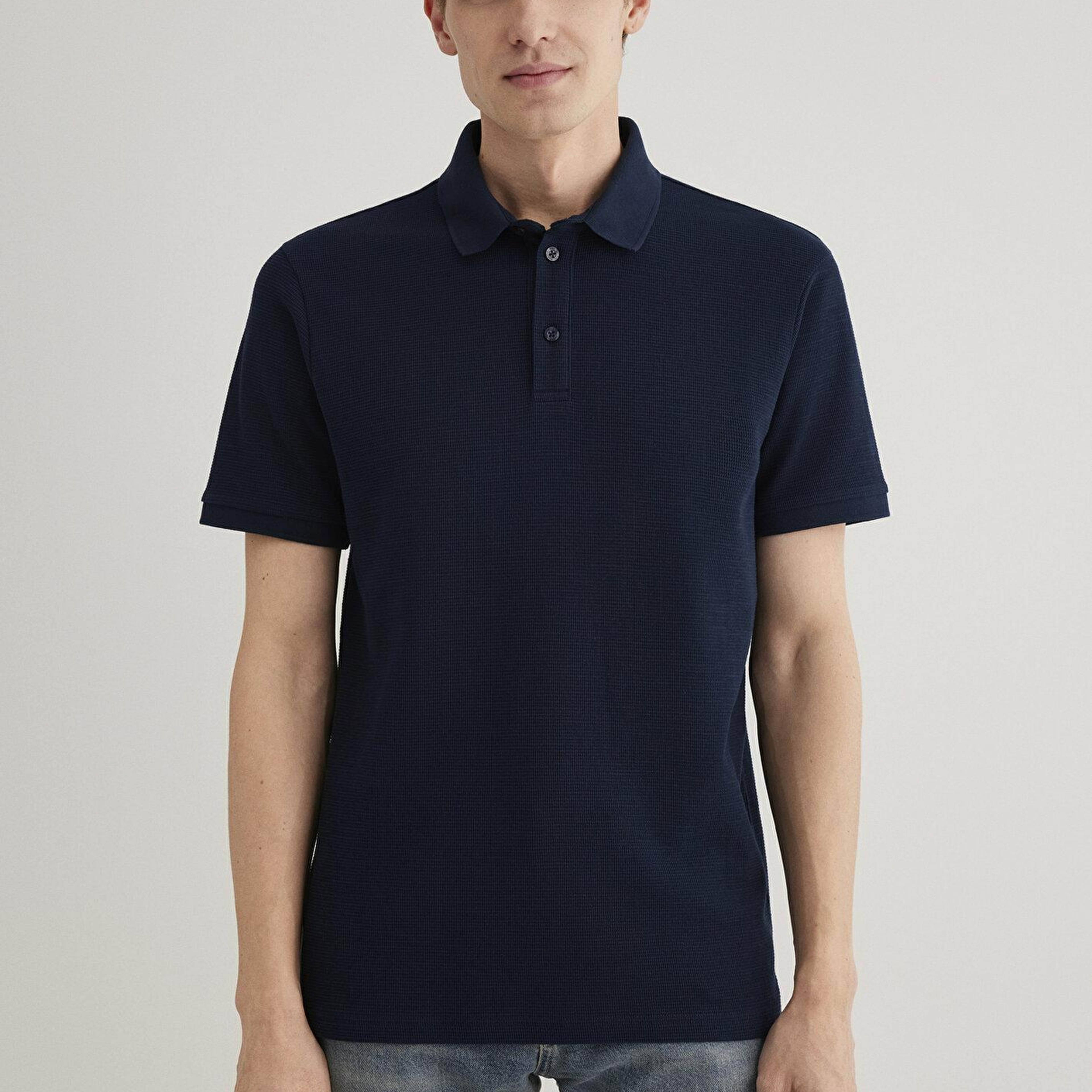 Mavi Lacivert Polo Tişört Slim Fit / Dar Kesim 0612521-70490